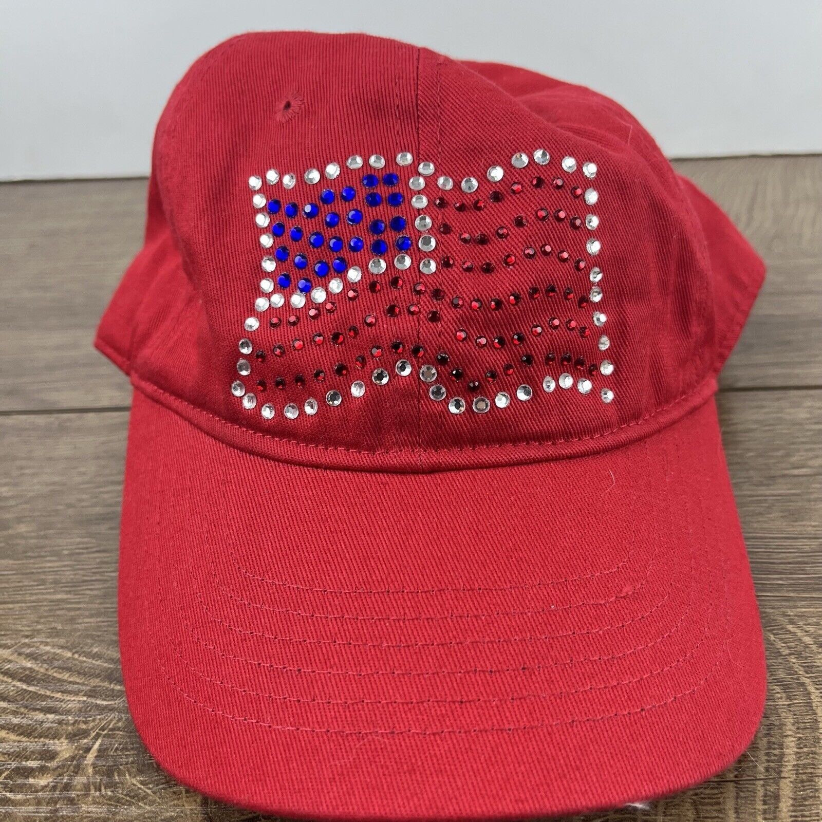 Other USA Flag Hat American Flag USA Hat Red Adjustable Hat Red Ad Size ONE SIZE - 6 Thumbnail