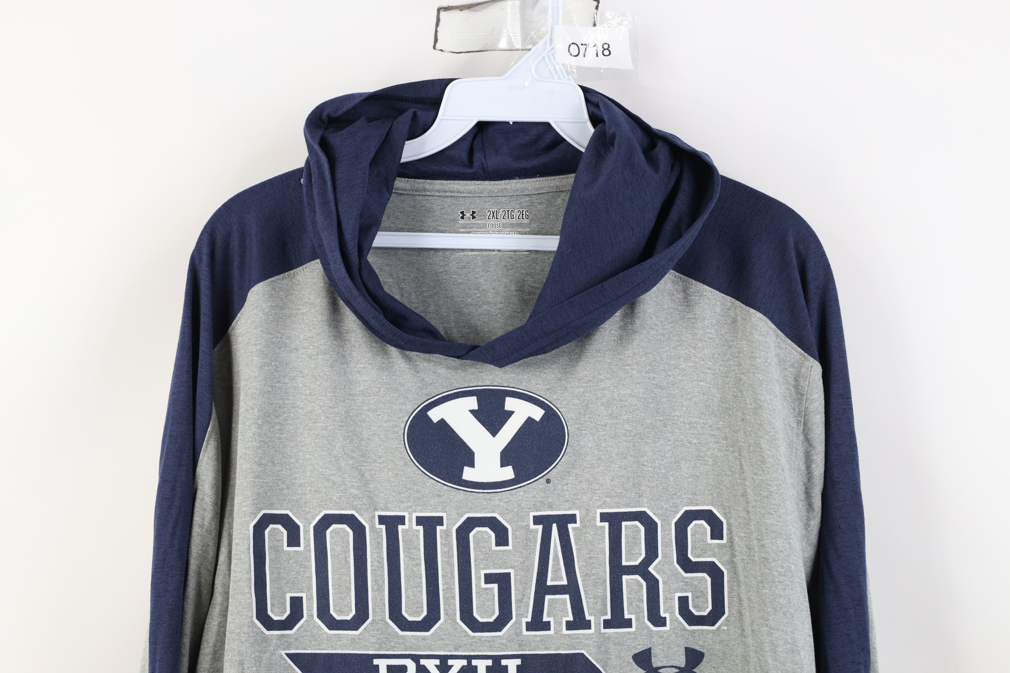 Under Armour Under Armour Brigham Young University BYU Hoodie T-Shirt Size US XXL / EU 58 / 5 - 2 Thumbnail