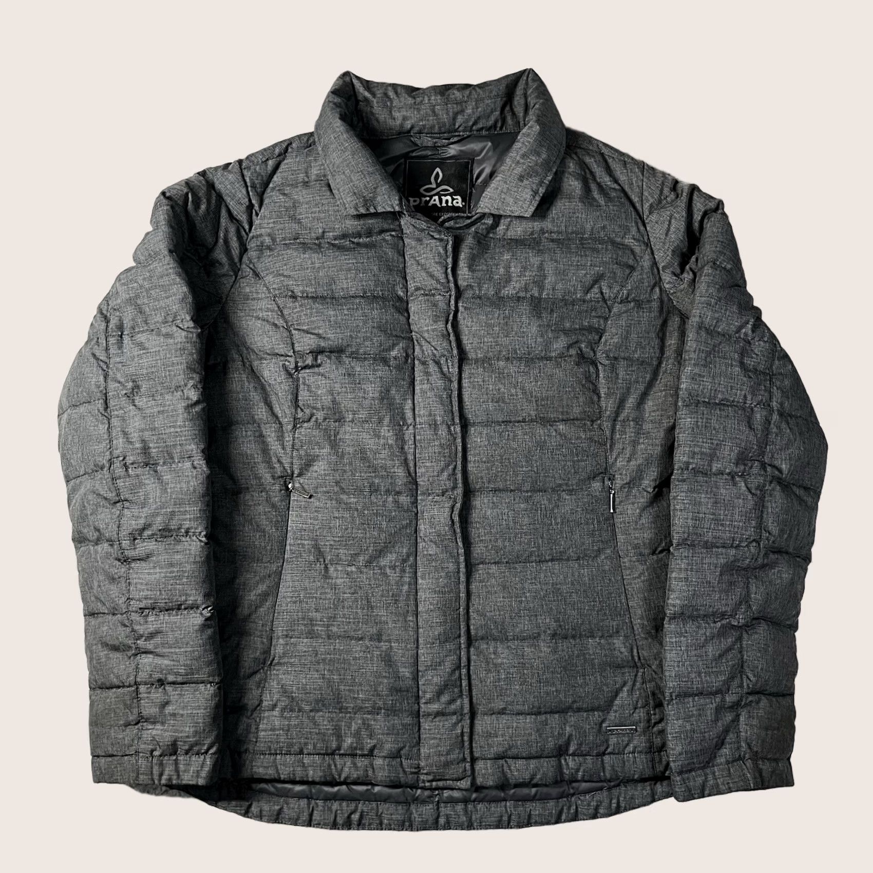 Prana Prana Jacket Womens M Gray Full Zip Goose Down Insulated Outdoor Winter Puffer Size M / US 6-8 / IT 42-44 - 1 Thumbnail