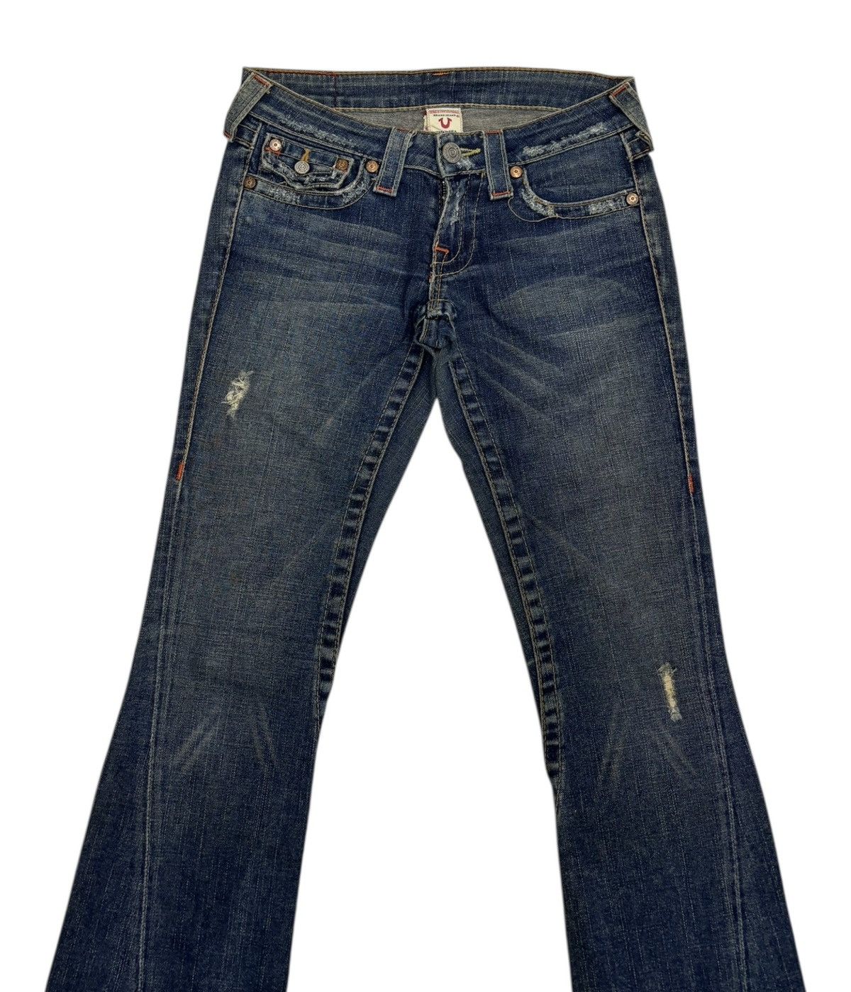 Japanese Brand × True Religion Flare Jeans True Religion Joey Bootcut Distressed Denim Jean Size 28" / US 6 / IT 42 - 5 Thumbnail