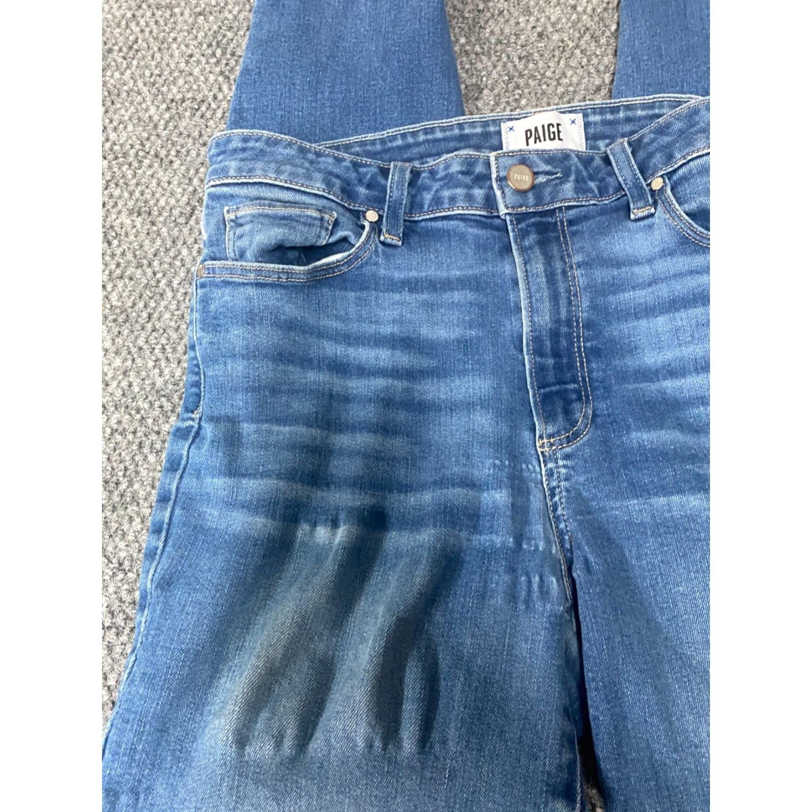 Paige Paige Jeans Size 30 Blue Straight Ankle Hoxton Denim Regular Womens | 28in Inseam | Pockets Stretch Size 30" / US 8 / IT 44 - 3 Thumbnail