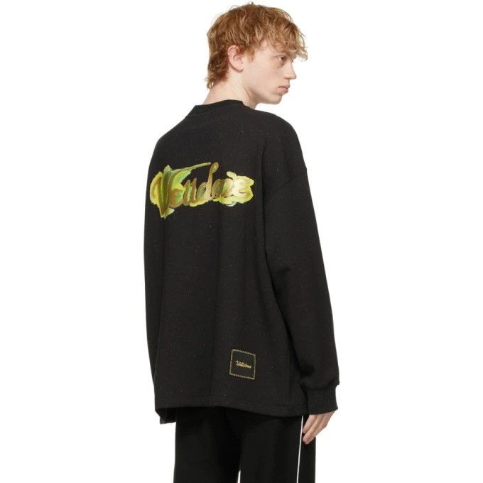 WE11DONE 🔥🔥 We11done Black Logo Print Long Sleeve T-Shirt Size US S / EU 44-46 / 1 - 9 Thumbnail
