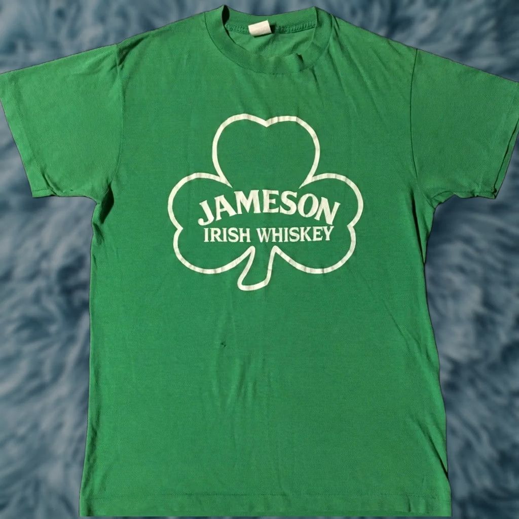 Vintage VINTAGE Jameson Irish Whiskey Faded Shirt M USA Bar Beer Biker Grunge Punk Shirt Mens Green 70s 80s 90s Distressed USA Rock Retro Size US M / EU 48-50 / 2 - 1 Thumbnail