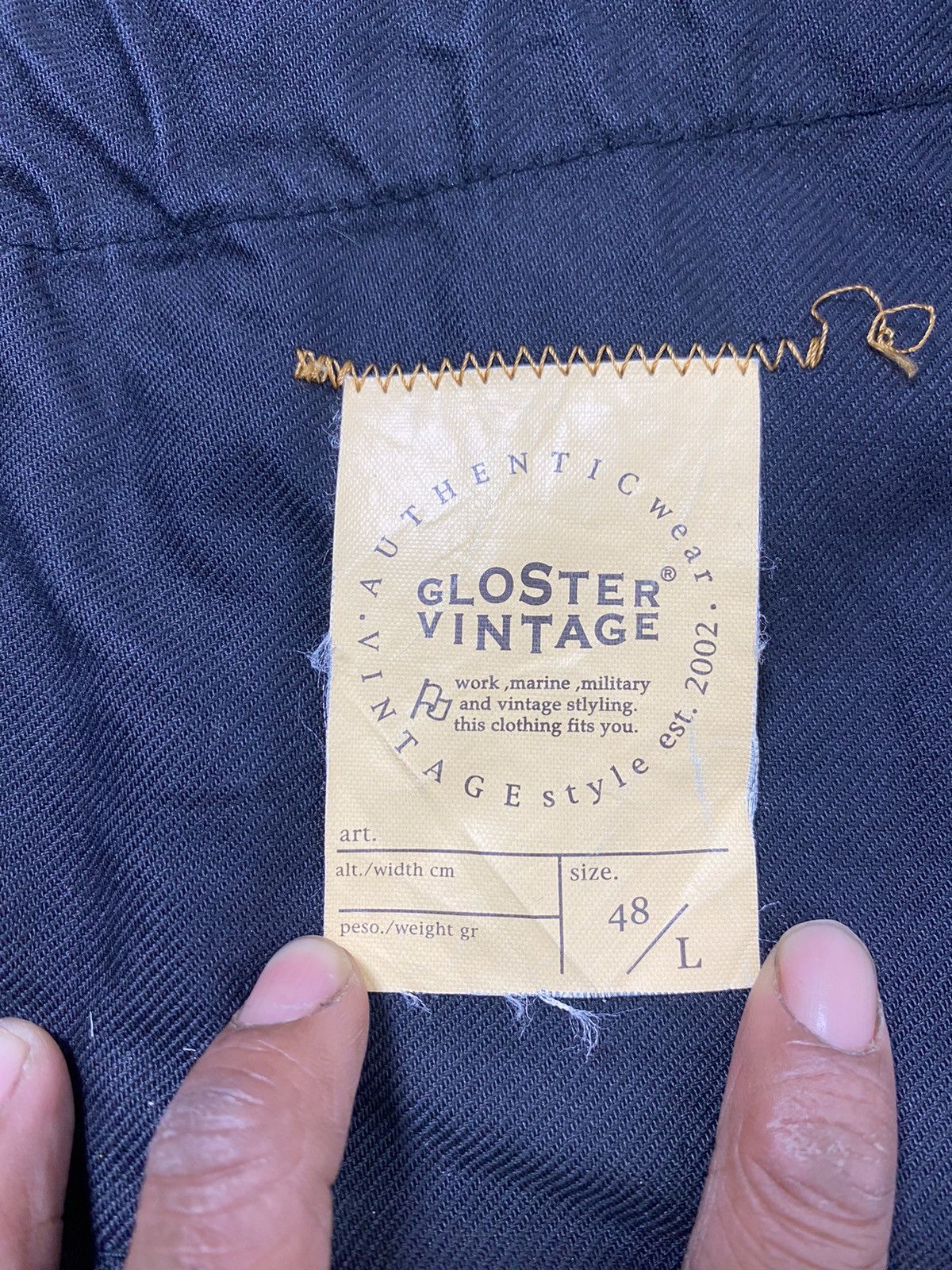 Japanese Brand A02 Gloster Vintage Denim + Leather Blazer Size US L / EU 52-54 / 3 - 18 Thumbnail