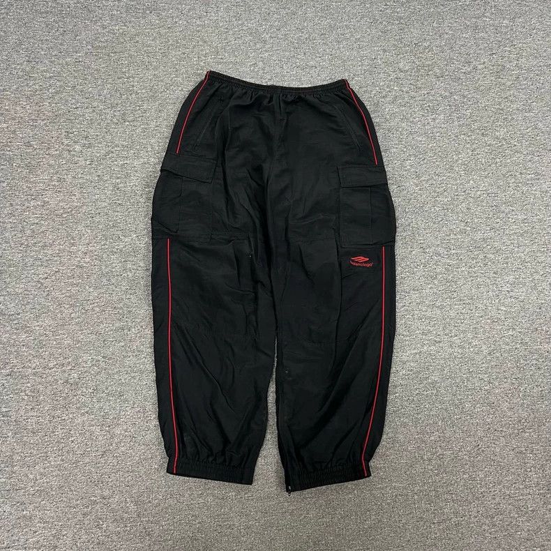 Balenciaga 3B Black and red sweatpants