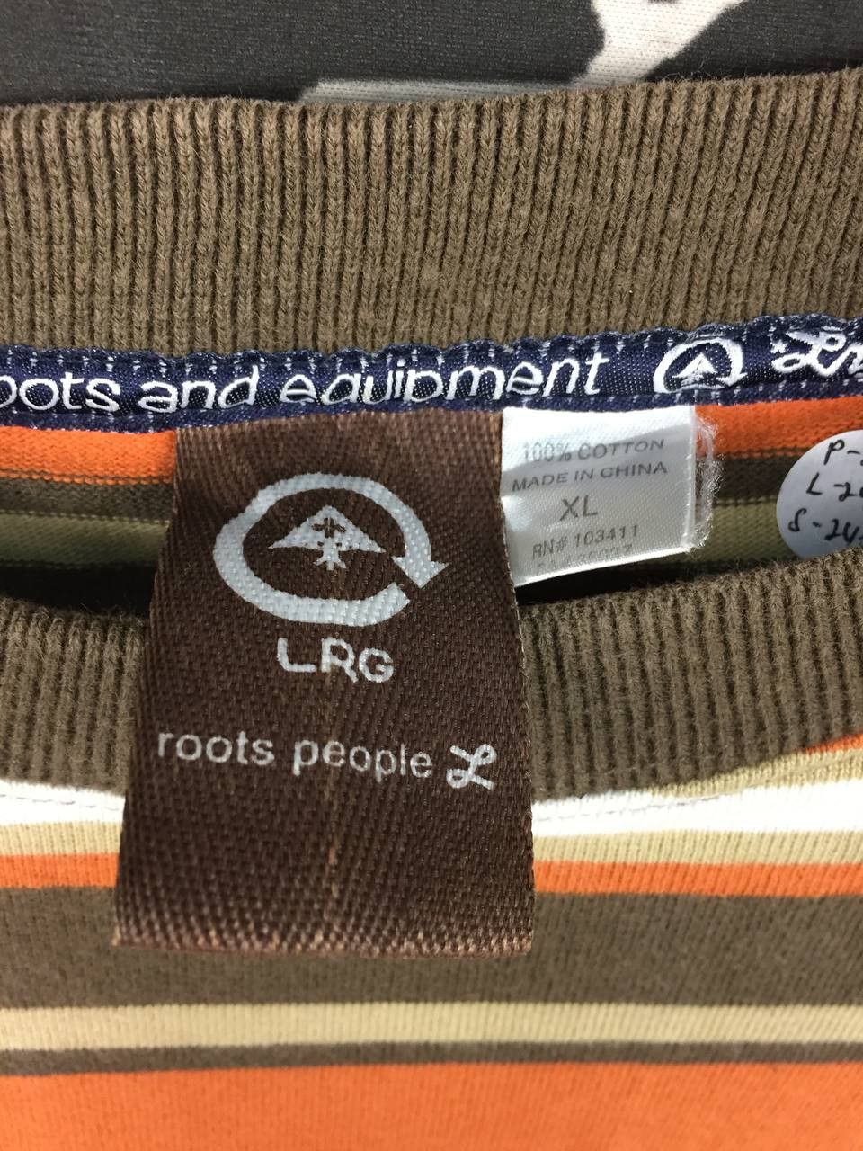 LRG Vtg LRG Lifted Research Group Roots People Striped Tee Size US XL / EU 56 / 4 - 9 Thumbnail