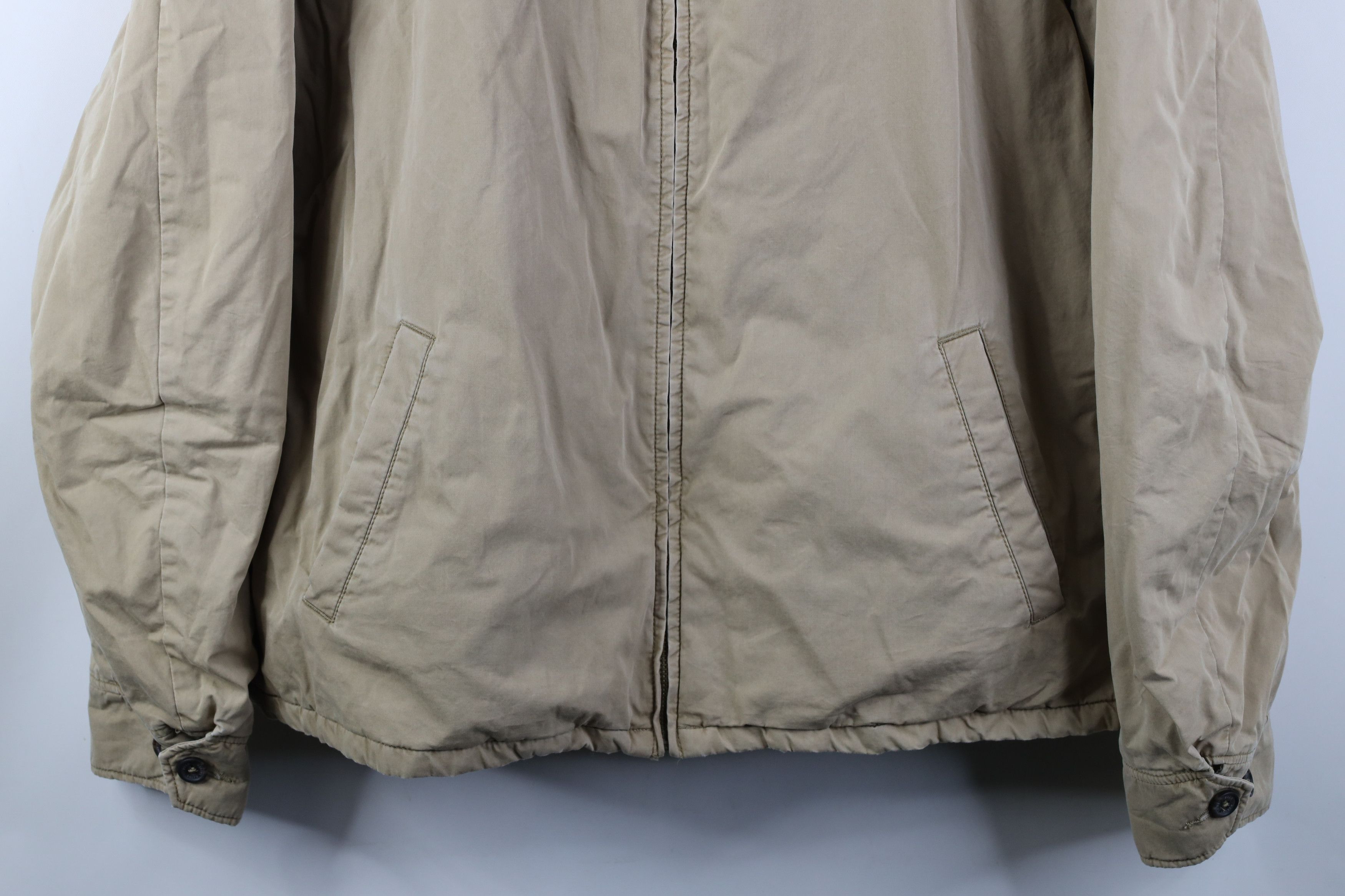 Ralph Lauren Vintage Ralph Lauren Lined Full Zip Bomber Jacket Beige Size US XXL / EU 58 / 5 - 3 Thumbnail