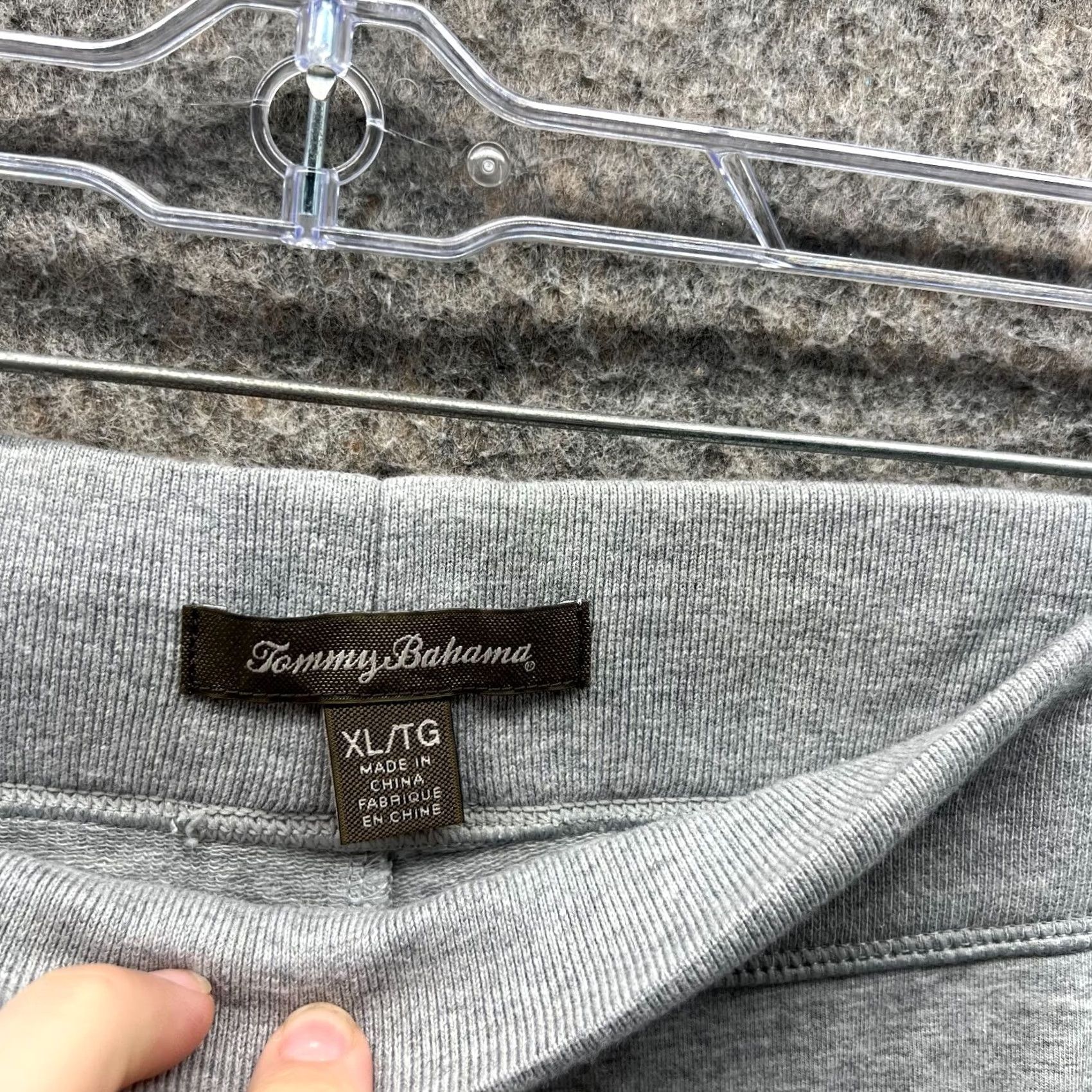 Tommy Bahama VINTAGE Tommy Bahama Sweatpants Men XL Gray Casual Cotton Fleece Stretch Regular Size US 36 / EU 52 - 7 Thumbnail