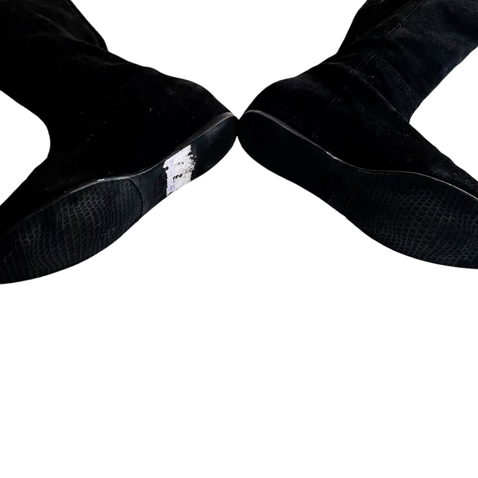 Stuart Weitzman Stuart Weitzman Black Suede Hidden Wedge Knee Tall Boots Size US 5.5 / IT 35.5 - 7 Thumbnail