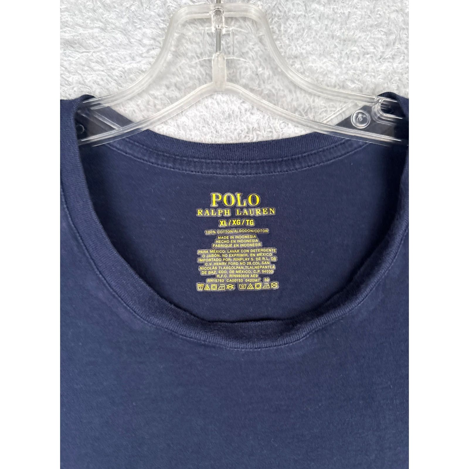 Ralph Lauren Polo Ralph Lauren Shirt Men Extra Large Blue Cotton Crew Neck Short Sleeve Pony Size US XL / EU 56 / 4 - 6 Thumbnail