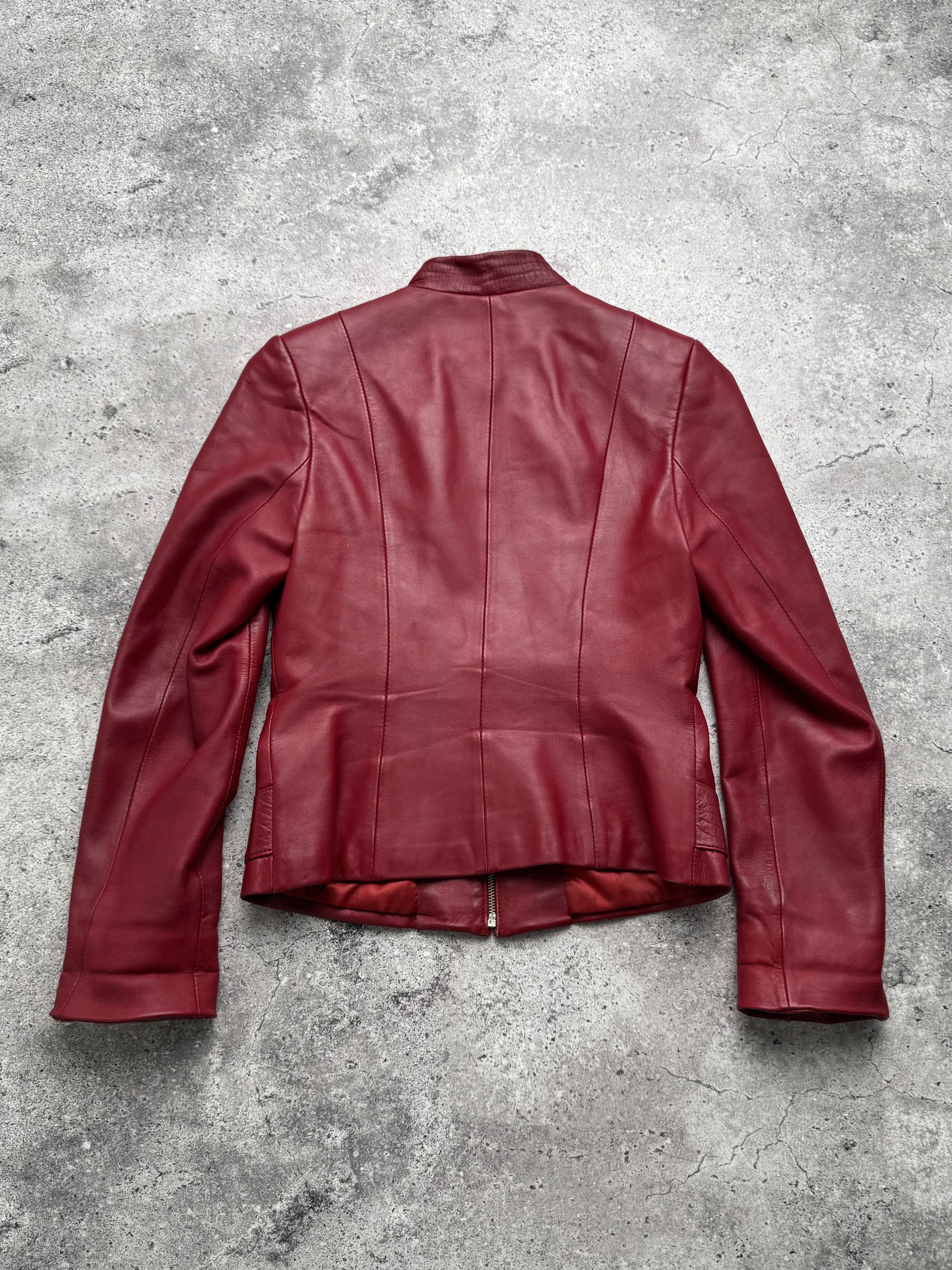 Vintage Vintage Cropped Leather Jacket C5(V409) Size M / US 6-8 / IT 42-44 - 13 Thumbnail