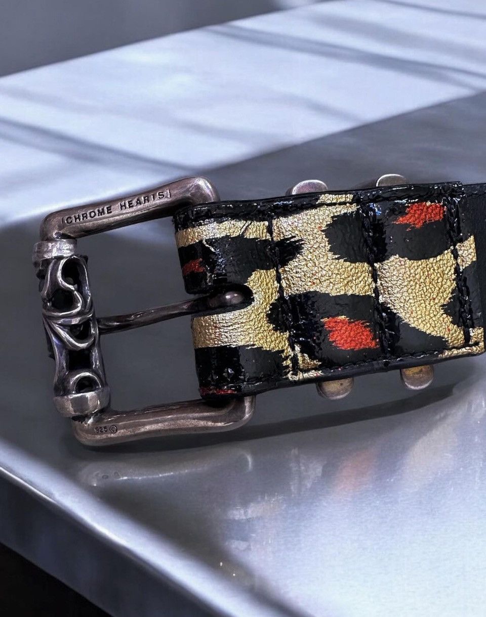 Chrome Hearts Chrome Hearts Leopard Cheetah Roller Belt Size 34 - 3 Thumbnail