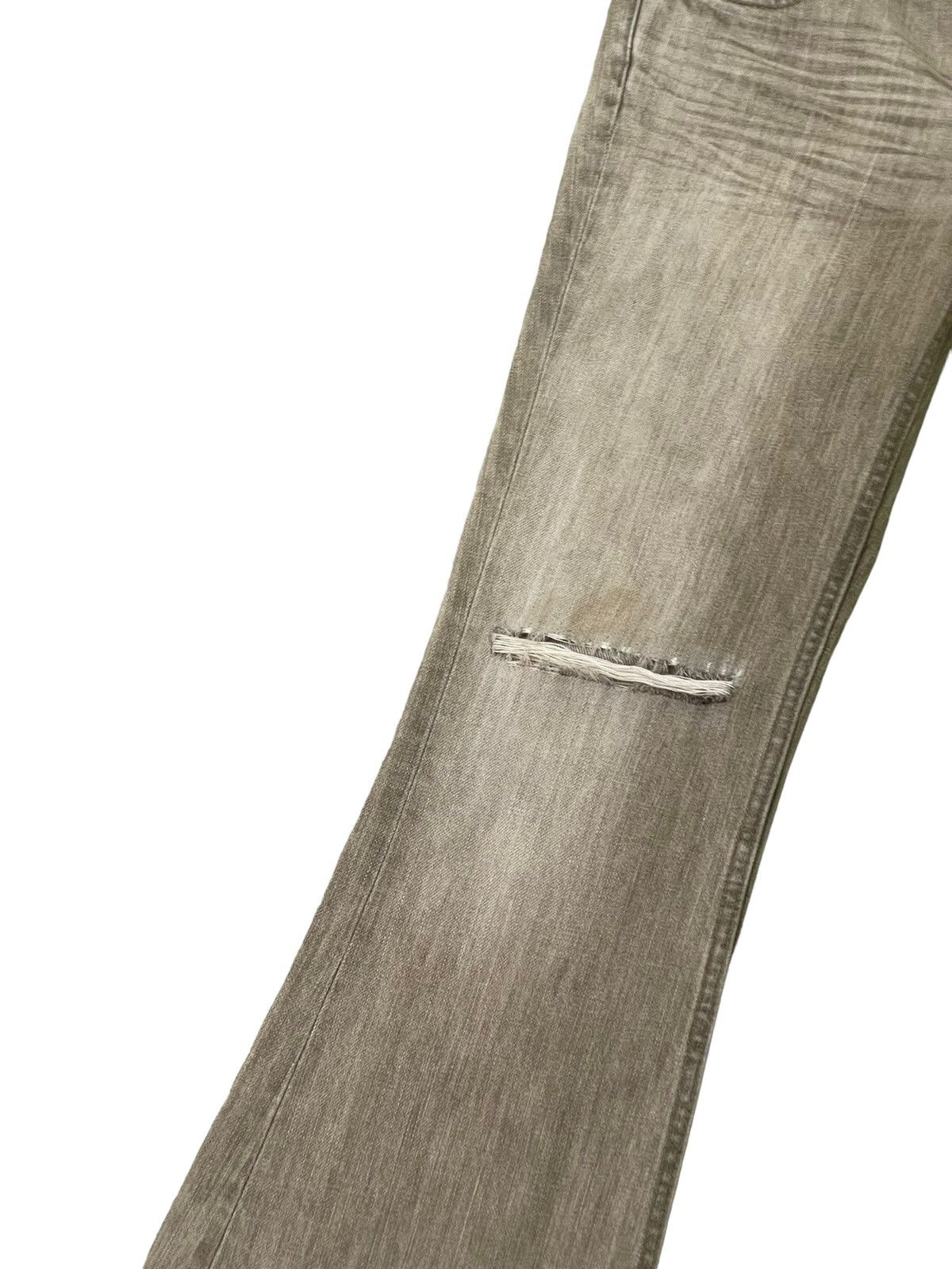 Japanese Brand Flare Jeans Sweet Camel Distress Low Rise Boot Cut 7🟦5 Size US 29 - 6 Thumbnail