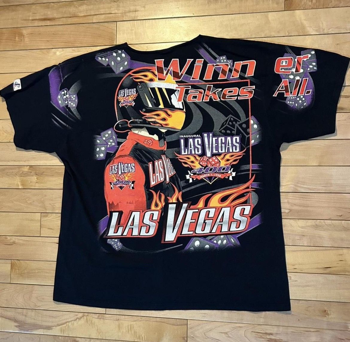 NASCAR 1998 NASCAR Las Vegas all over print tee Logo Athletic Size US XXL / EU 58 / 5 - 2 Thumbnail