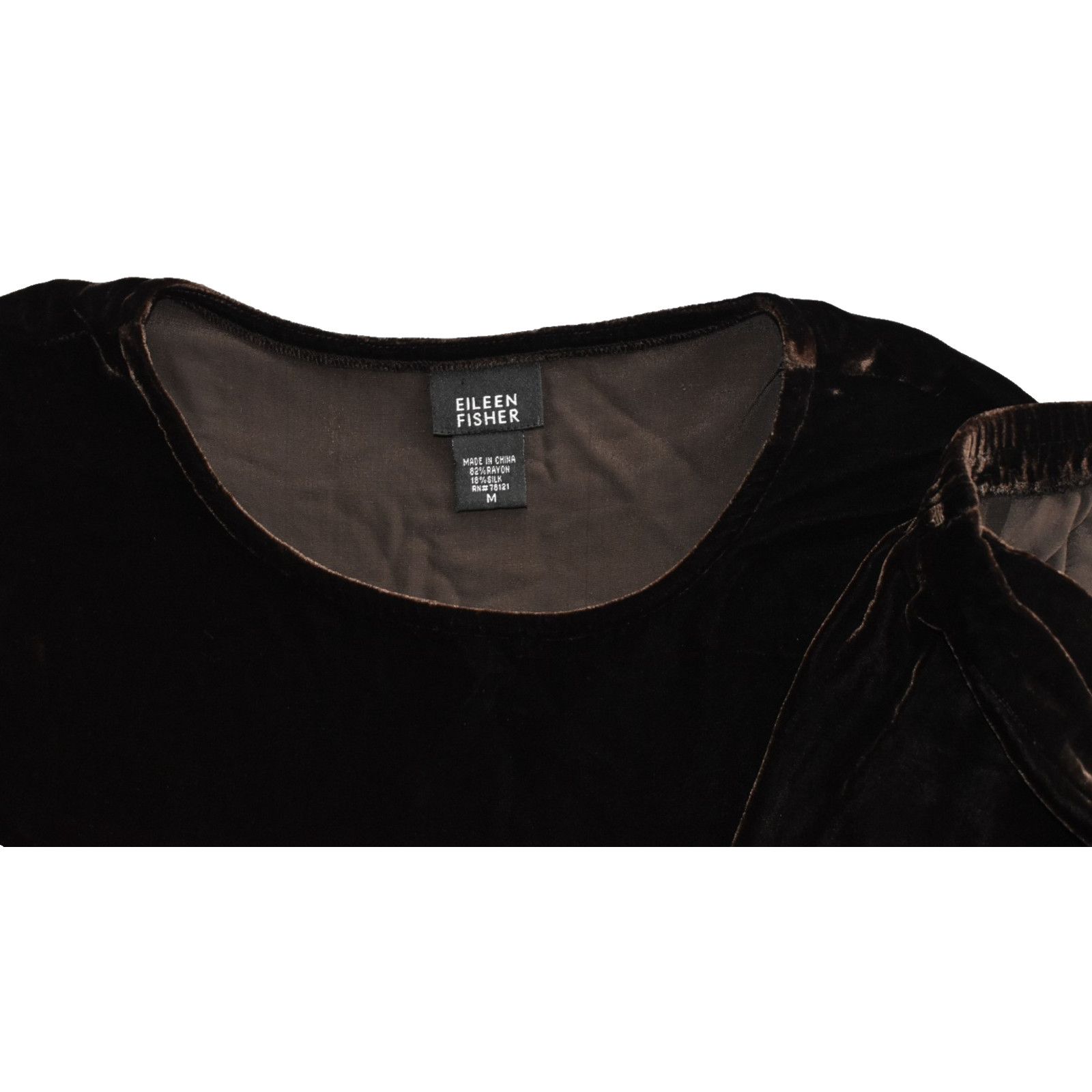 Eileen Fisher EILEEN FISHER Velvet LS Blouse And Wrap Skirt 2 Pc Set Sz M Size 30" / US 8 / IT 44 - 5 Thumbnail