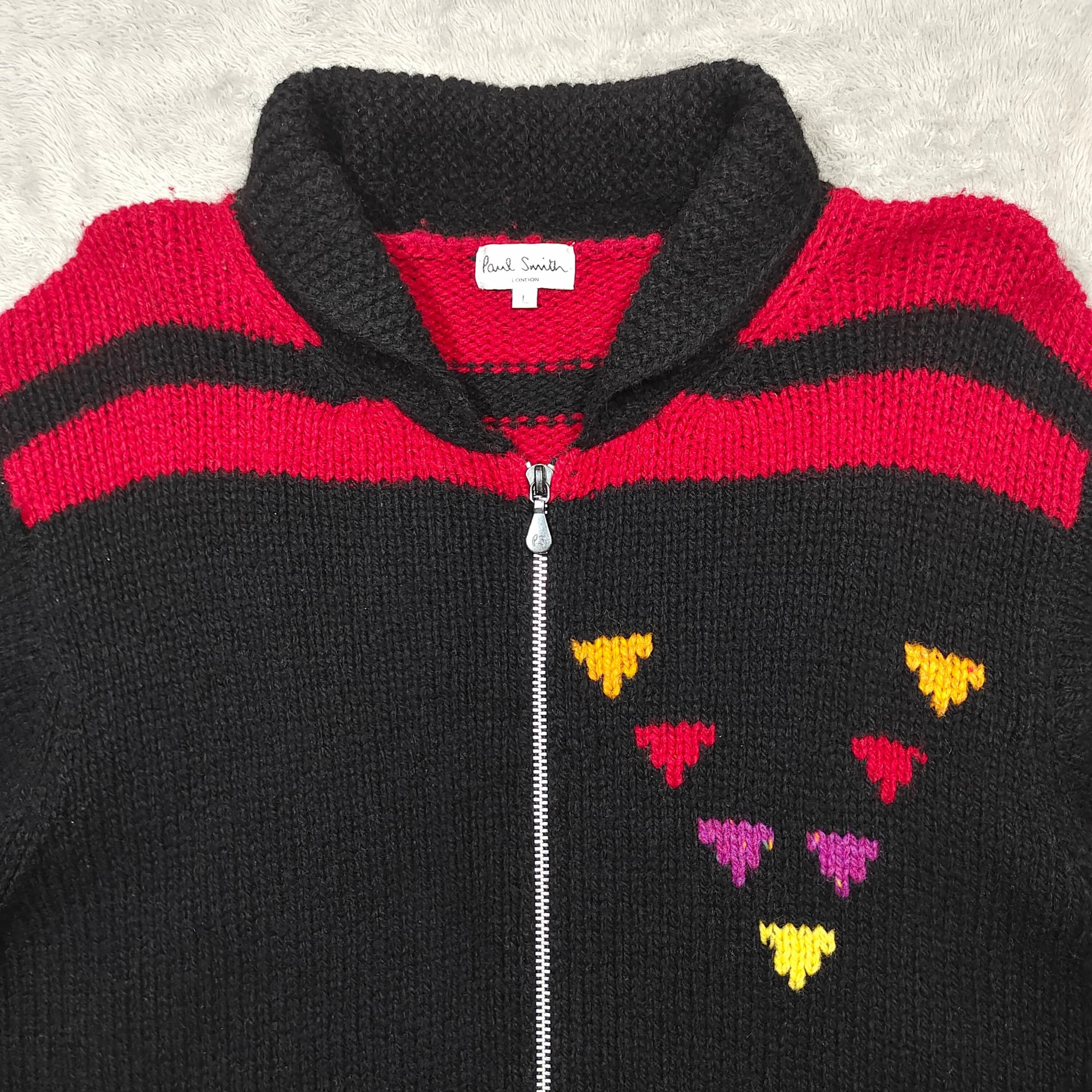 Paul Smith VINTAGE PAUL SMITH WOOL KNITTED SWEATER Size US L / EU 52-54 / 3 - 5 Thumbnail