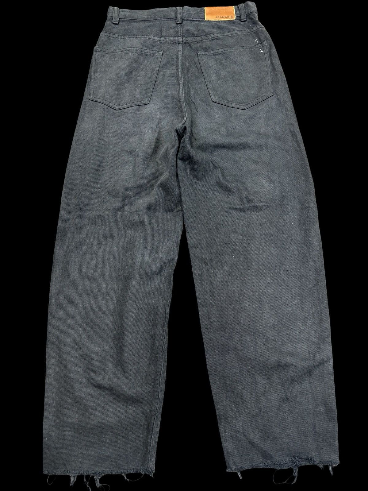 Japanese Brand Archival💥Jeanasis Distressed Balloon Released Hem Denim F925 Size US 27 - 2 Thumbnail