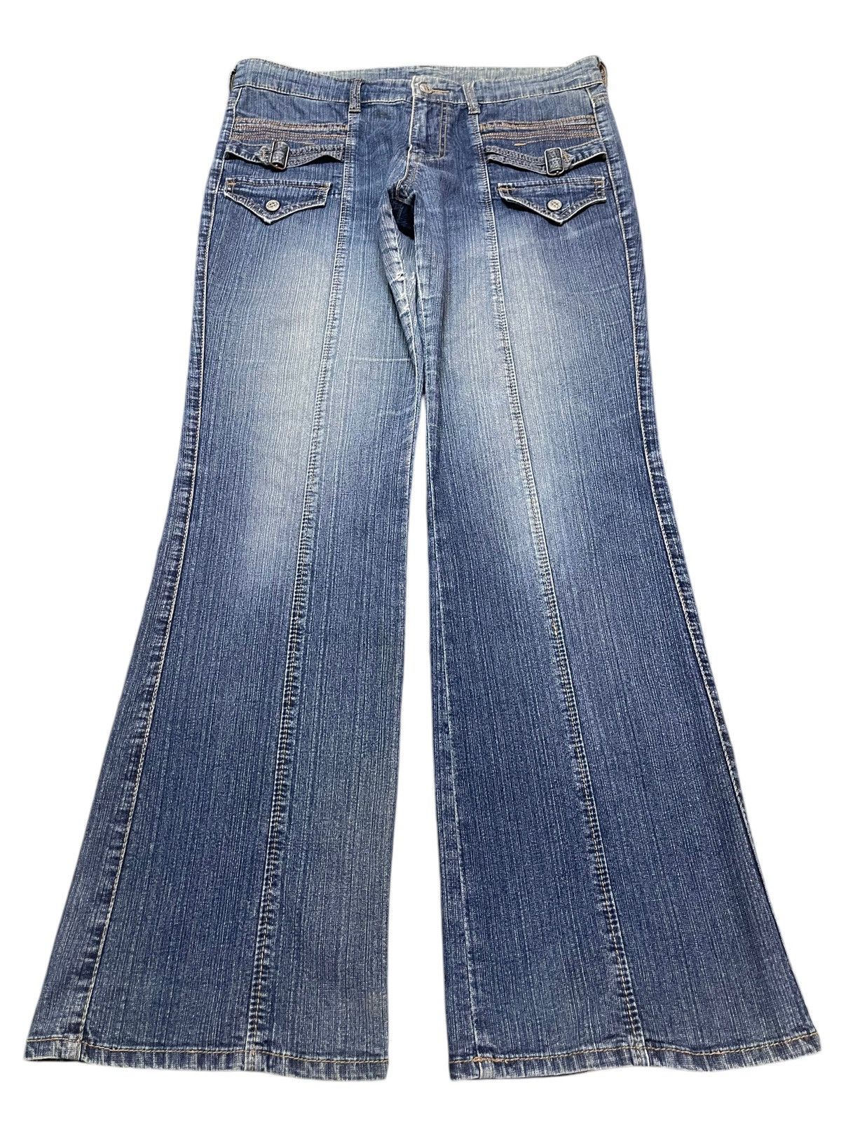 Hysteric Glamour Vintage Japanese Brand Faded Wash Avant Garde Wide Leg Size US 32 / EU 48 - 1 Thumbnail