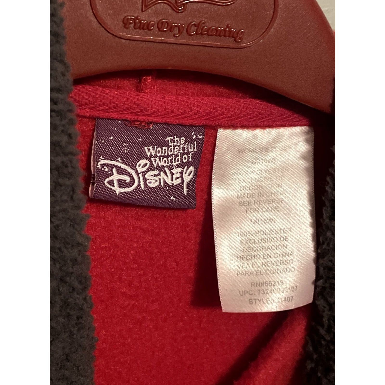 Disney VINTAGE Disney Grumpy Hoodie Zip Up Red White Fleece Women XL Hooded 90s Cartoon B269 Size XL / US 12-14 / IT 48-50 - 3 Thumbnail