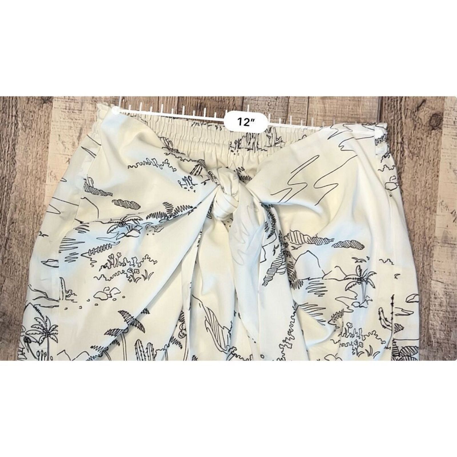 Current Air Current Air White Tie Front Skirt Coverup Island SMALL Size 27" / US 4 / IT 40 - 4 Thumbnail