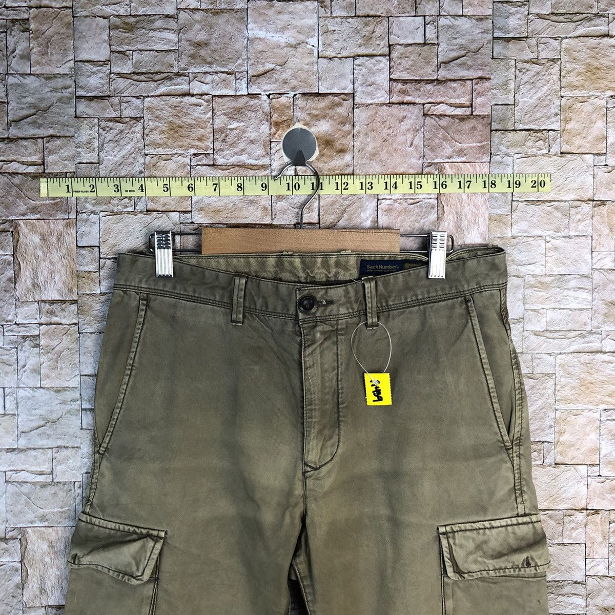 Japanese Brand Back Number Brown Cargo Multipocket Pants #A439 Size US 30 / EU 46 - 4 Thumbnail