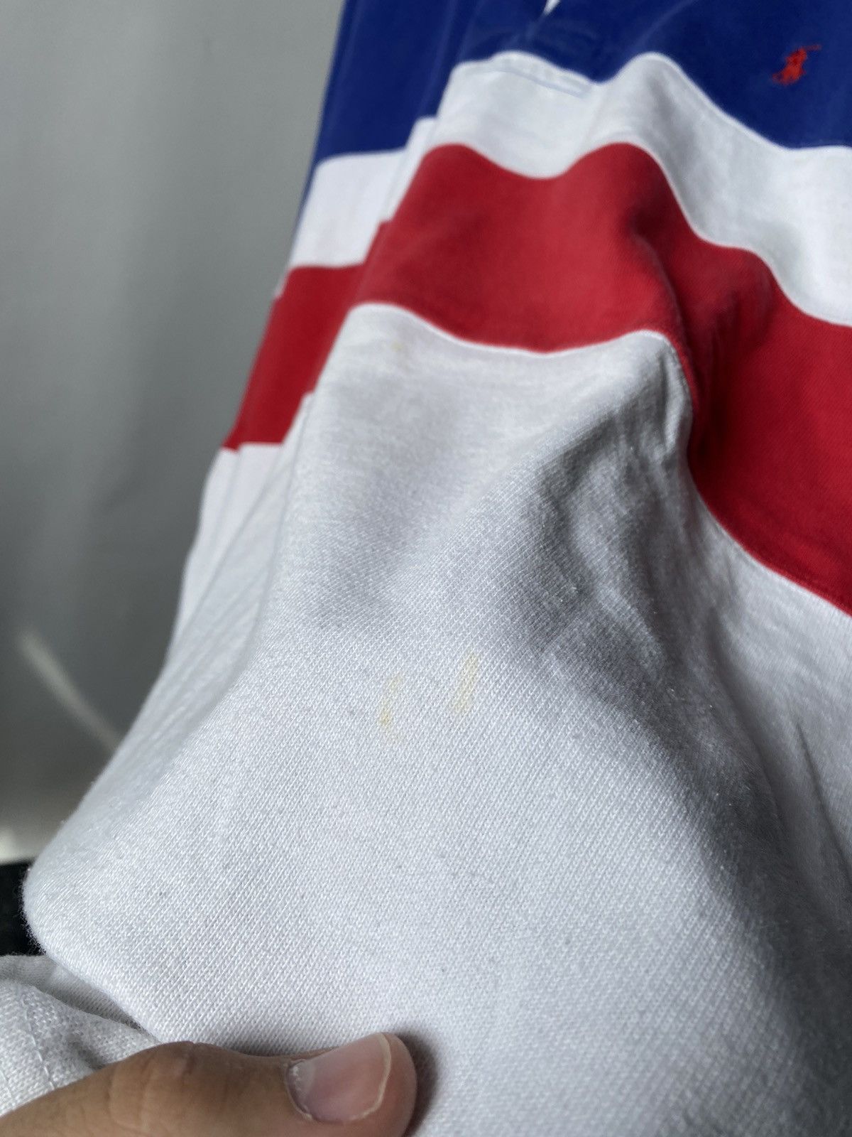 Polo Ralph Lauren 🔥Polo Sport Ralph Lauren Rugby Striped Polo Sweatshirt Size US M / EU 48-50 / 2 - 11 Thumbnail