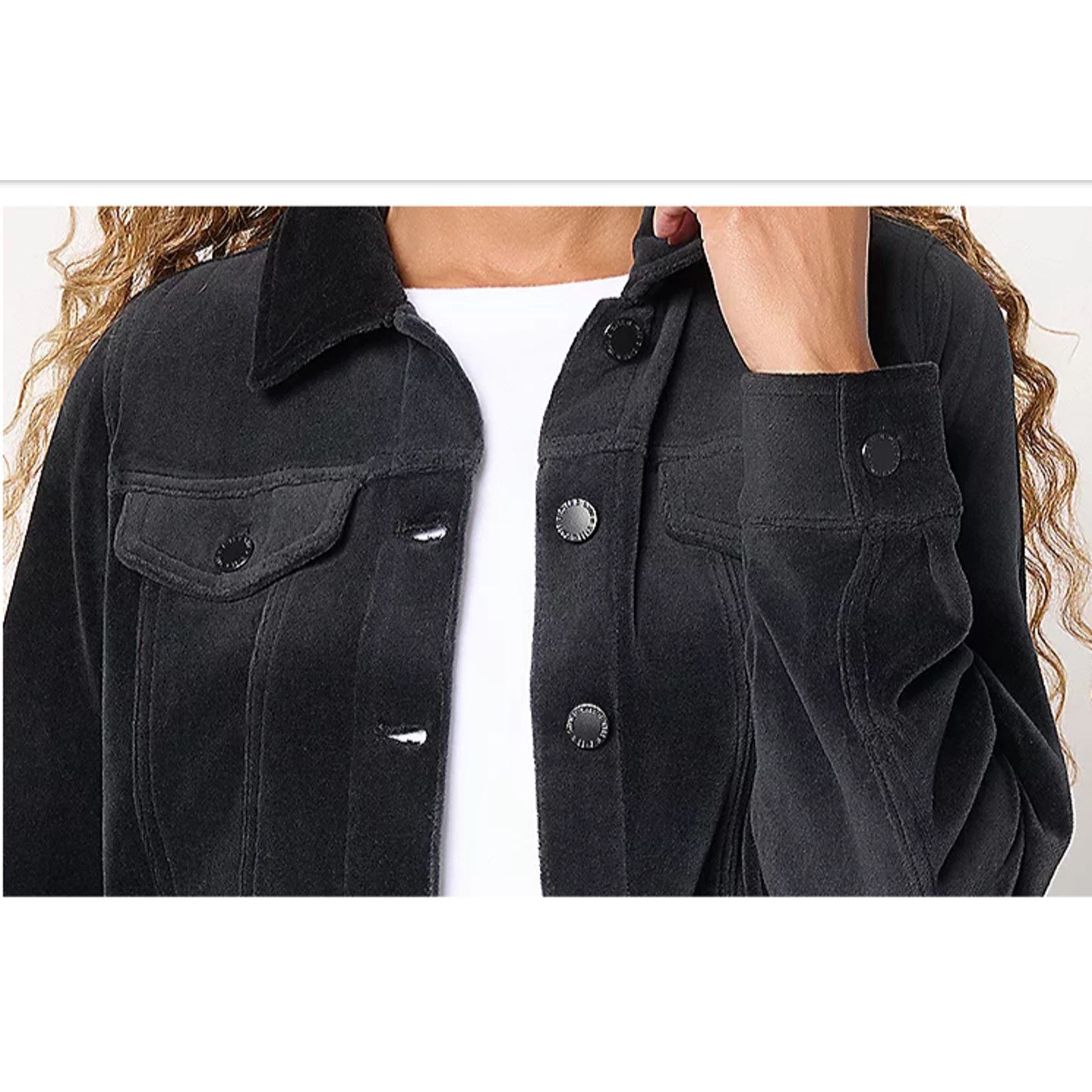Kim Krueger Belle by Kim Gravel Bellour Jean Jacket Black XL A708469 Size XL / US 12-14 / IT 48-50 - 2 Thumbnail