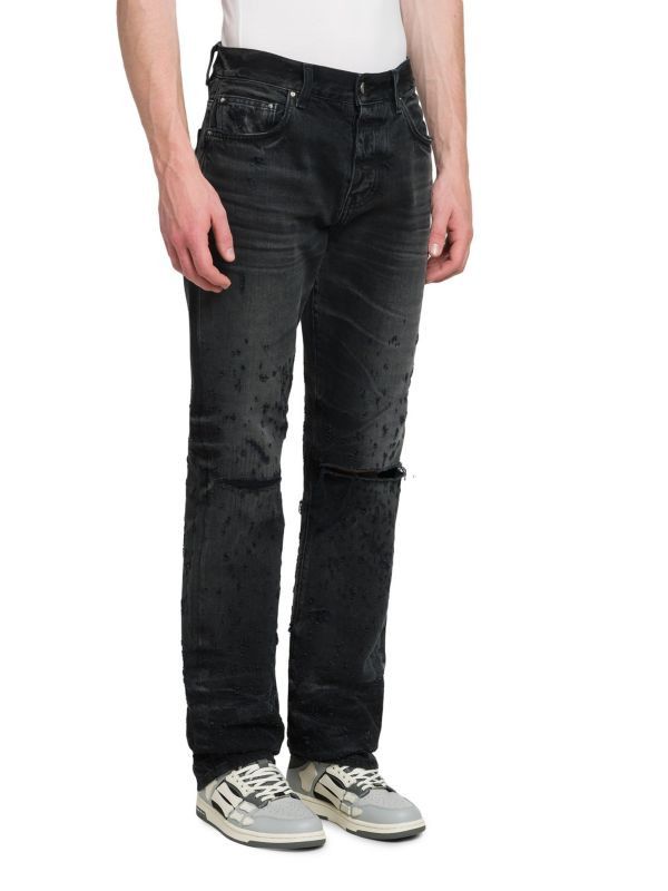Amiri os11x0625 Shotgun Straight-Leg Jeans in Faded Black Size US 30 / EU 46 - 3 Thumbnail