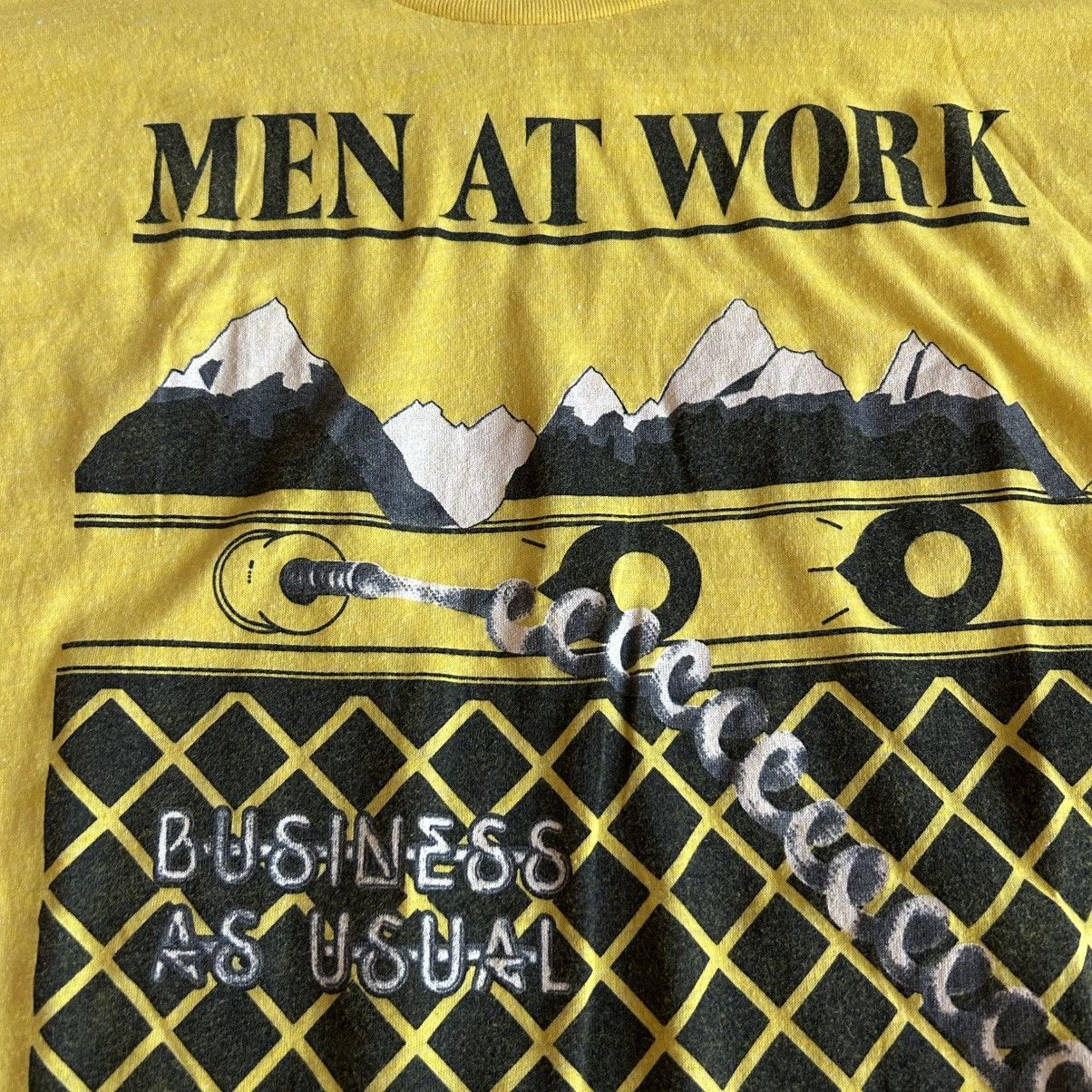 Band Tees 80s Vintage Men At Work Business As Usual Band Tee Sz XL Size US XL / EU 56 / 4 - 3 Thumbnail