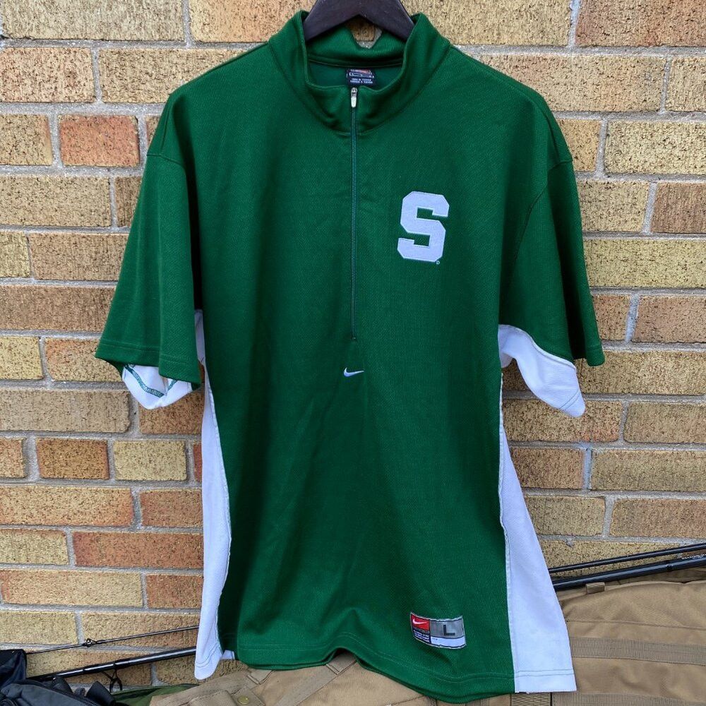 Nike Vintage Nike Center Swoosh Michigan State Jersey T Shirt Gr Size US L / EU 52-54 / 3 - 2 Thumbnail