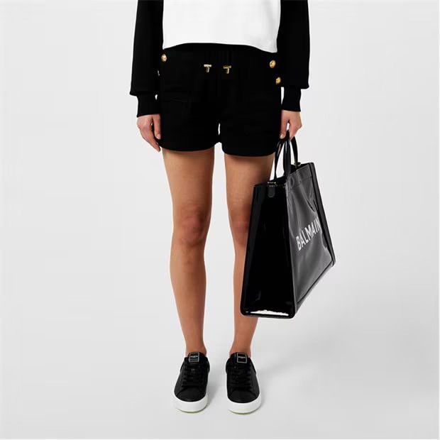 Balmain o1g2r1mq0924 Shorts in Noir Size 29" - 3 Thumbnail