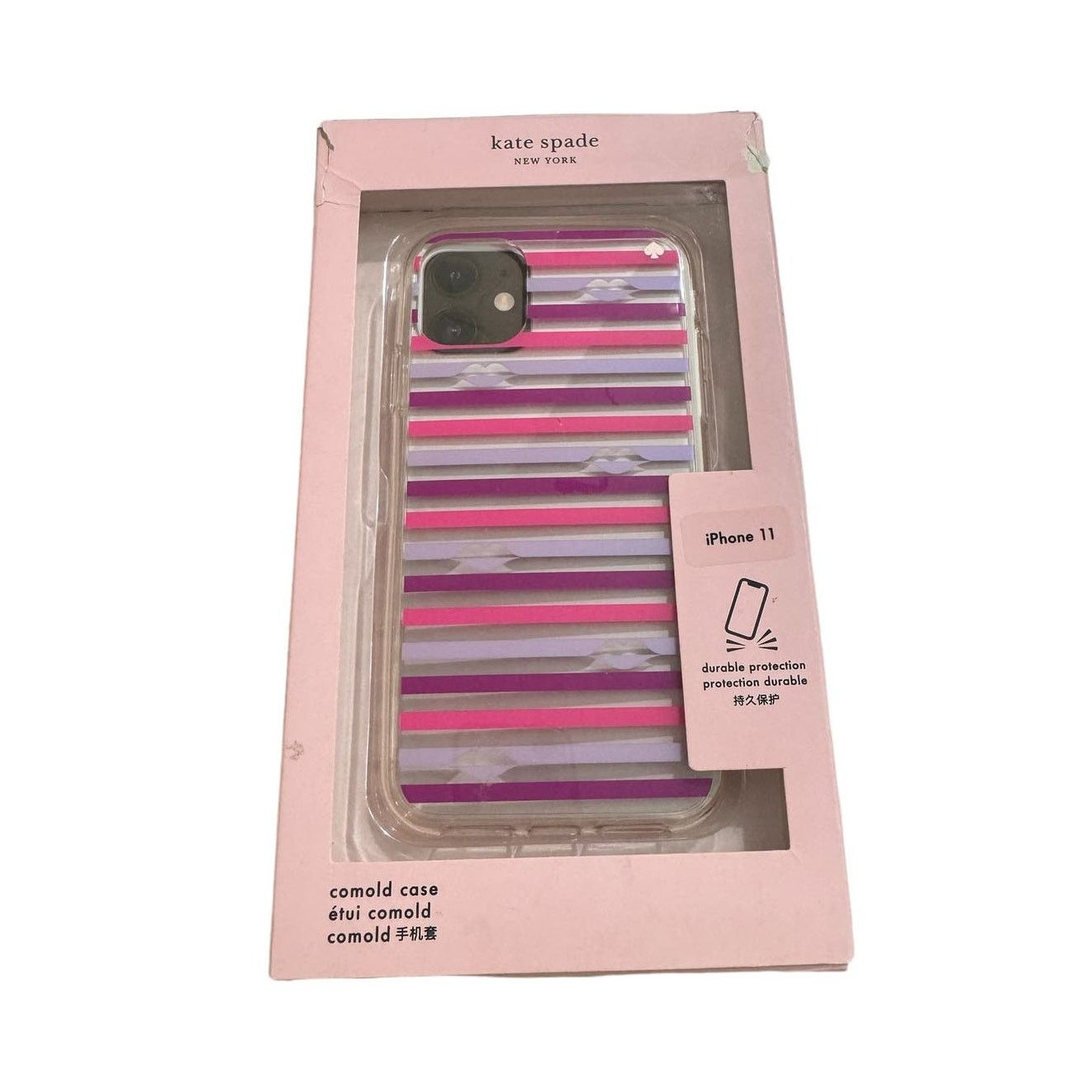 Kate Spade Kate Spade New York Lips with Stripe iPhone 11 Case Size ONE SIZE - 1 Thumbnail
