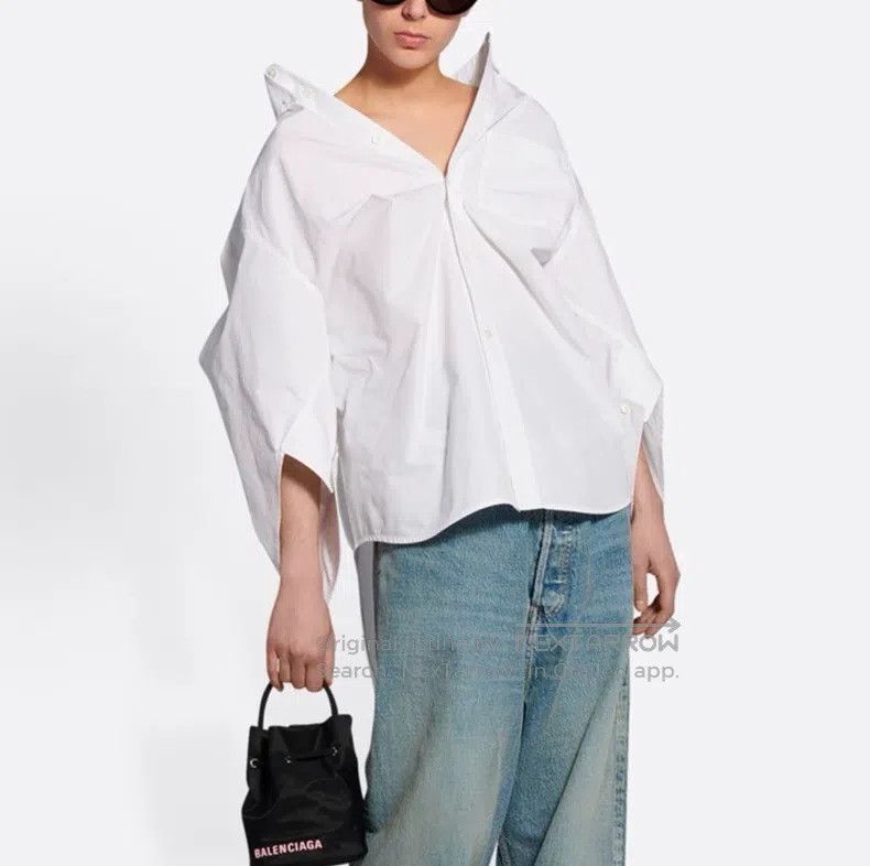 Balenciaga Balenciaga C-Shape Shirt Sunscreen Jacket Size S / US 4 / IT 40 - 1 Thumbnail