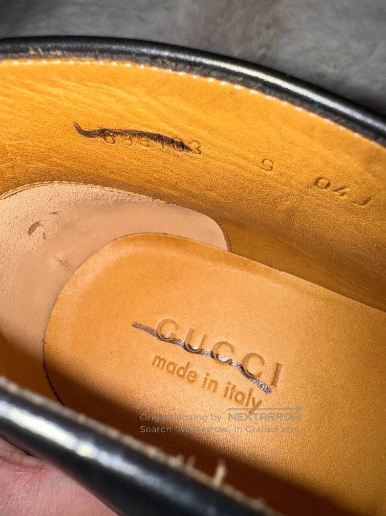 Gucci Guicci Gold Buckle Men's Shoes Size US 10 / EU 43 - 9 Thumbnail