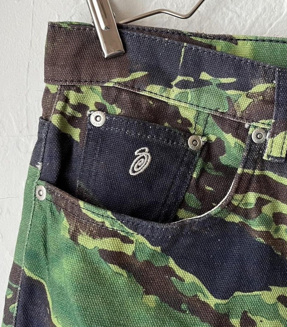 Stussy Stussy x Lucien Smith Camo Tigris Canvas Big Ol Jeans | Grailed