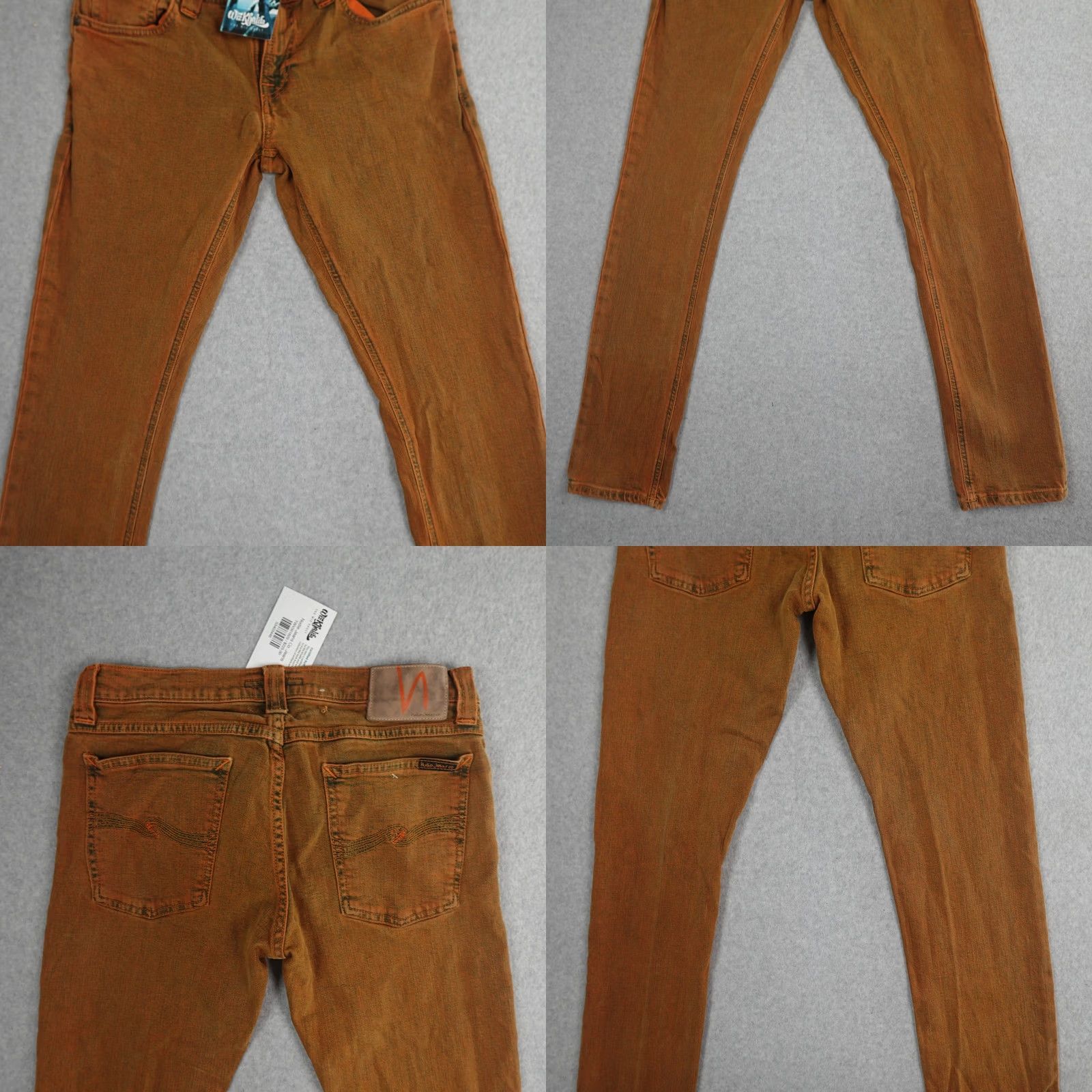 Nudie Jeans Nudie Jeans Co Jeans 30 (30X32) Orange Slim 5-Pocket Logo Mens Boys Ladies Womens Size US 30 / EU 46 - 9 Thumbnail