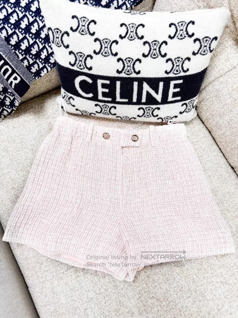 Chanel Chanel Light pink tweed shorts Size 24" / US 00 / IT 34 - 8 Thumbnail