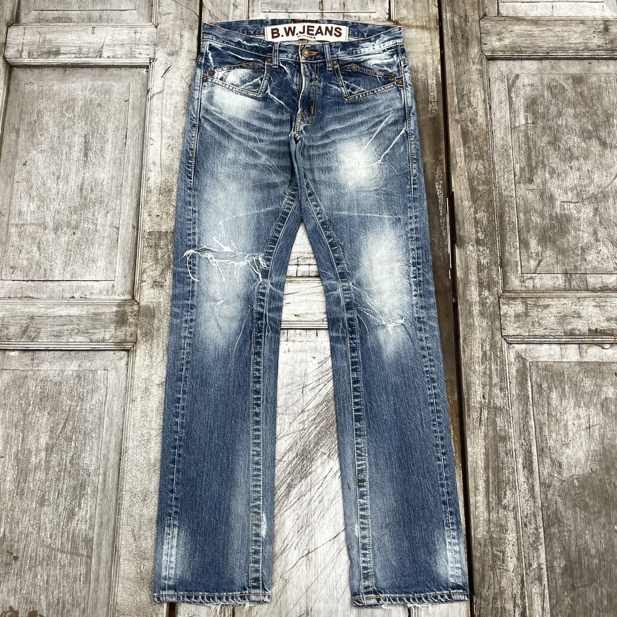 Japanese Brand × Vintage Vintage Japanese Brand Distressed B.W Jeans wc 347 Size US 31 - 1 Thumbnail