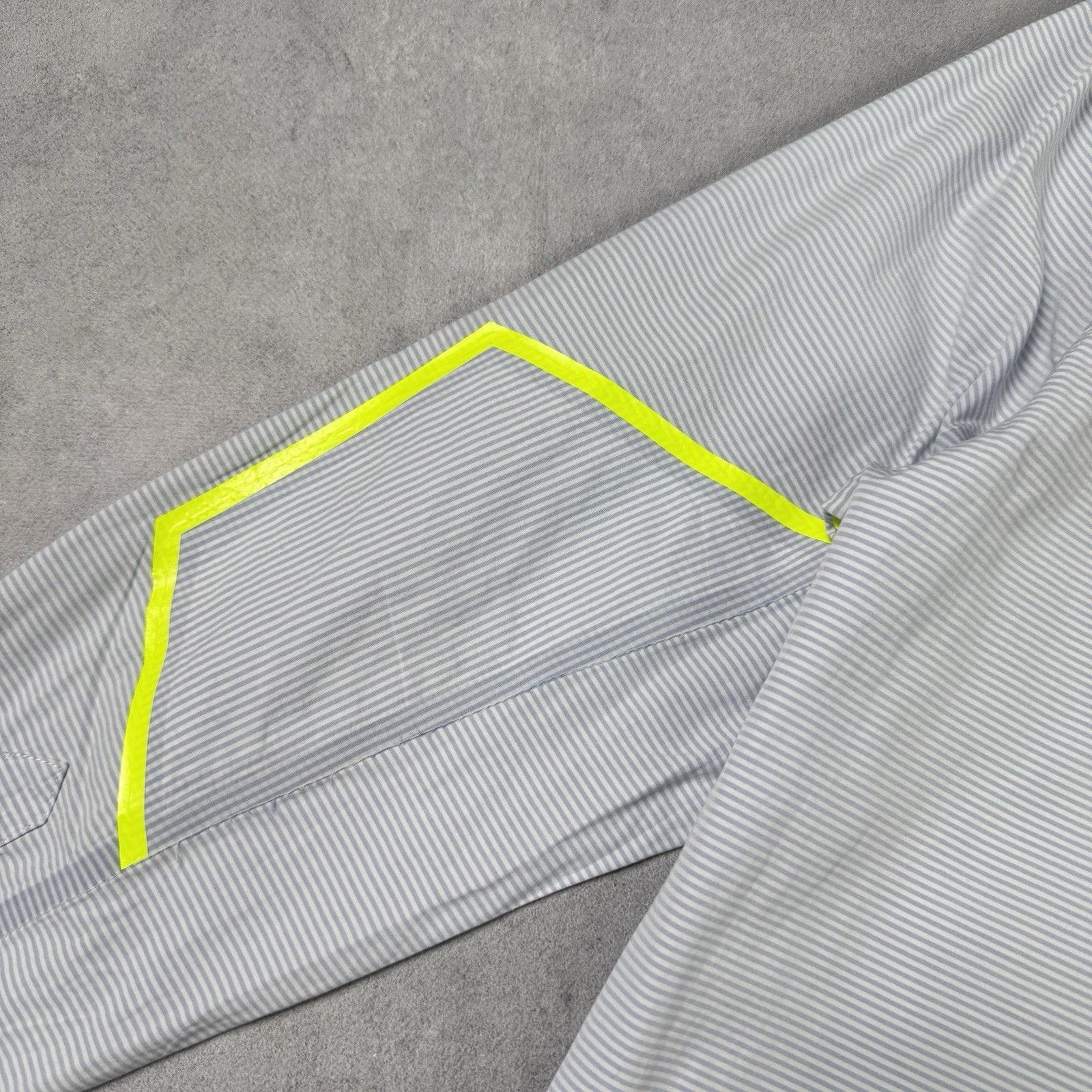 OAMC OAMC LS FRAME SHIRT Lo Blue/White Stripe/Flo Yellow Rigid Size US L / EU 52-54 / 3 - 12 Thumbnail