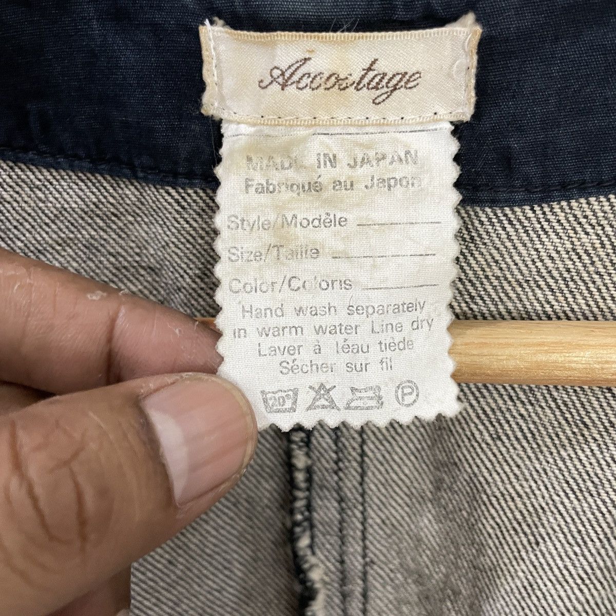 Japanese Brand Vintage Accostage Japan Denim Vest Size M / US 6-8 / IT 42-44 - 5 Thumbnail