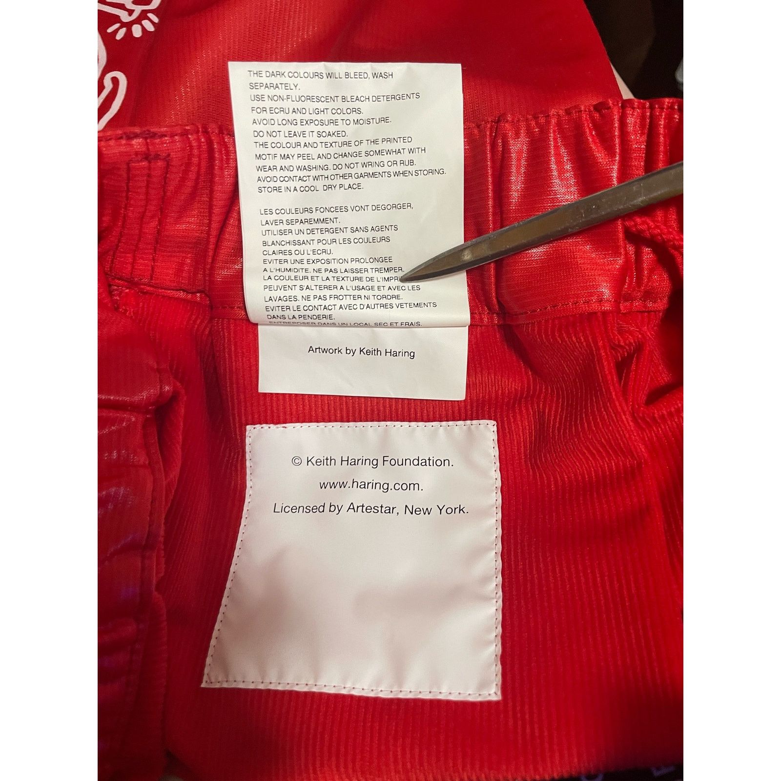 Junya Watanabe Junya Watanabe Comme des Garcons Basquiat Print Red Trousers Size US 32 / EU 48 - 7 Thumbnail