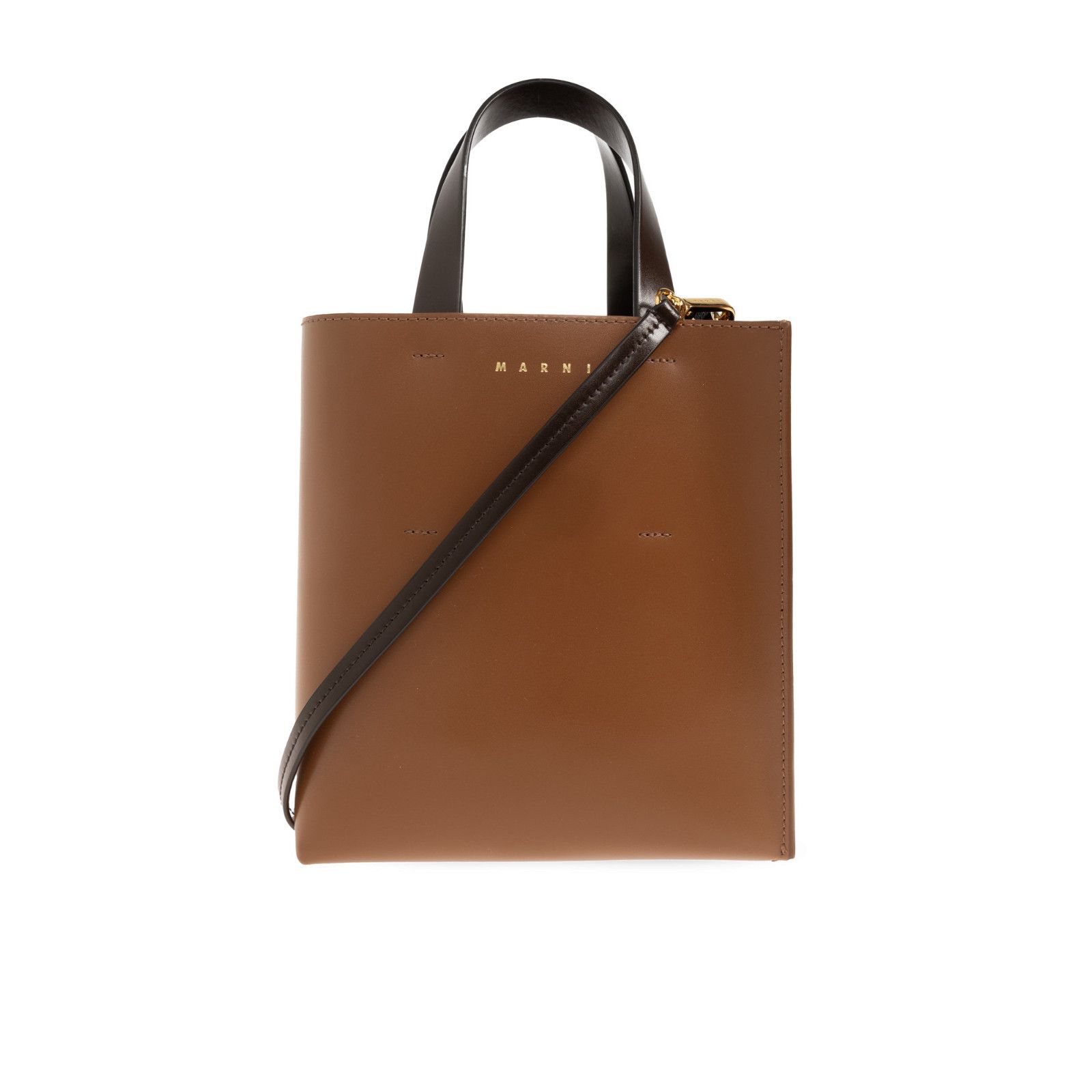 Marni MARNI Museo Mini Brown Tote Bag New & Authentic Size ONE SIZE - 1 Thumbnail