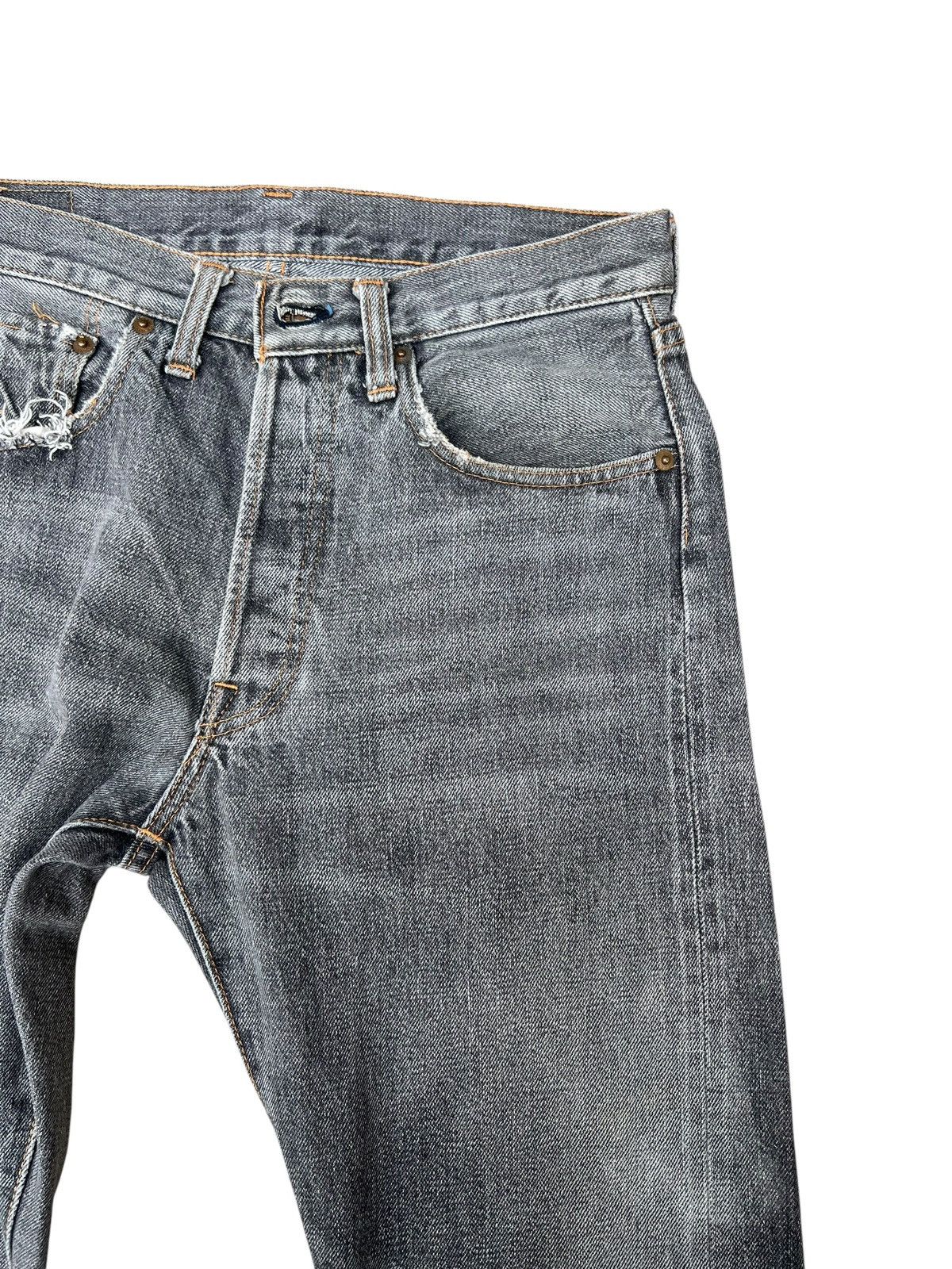 Denime Vintage DENIME Orizzonti Faded Distress Denim Selvedge Jeans Size US 30 / EU 46 - 6 Thumbnail
