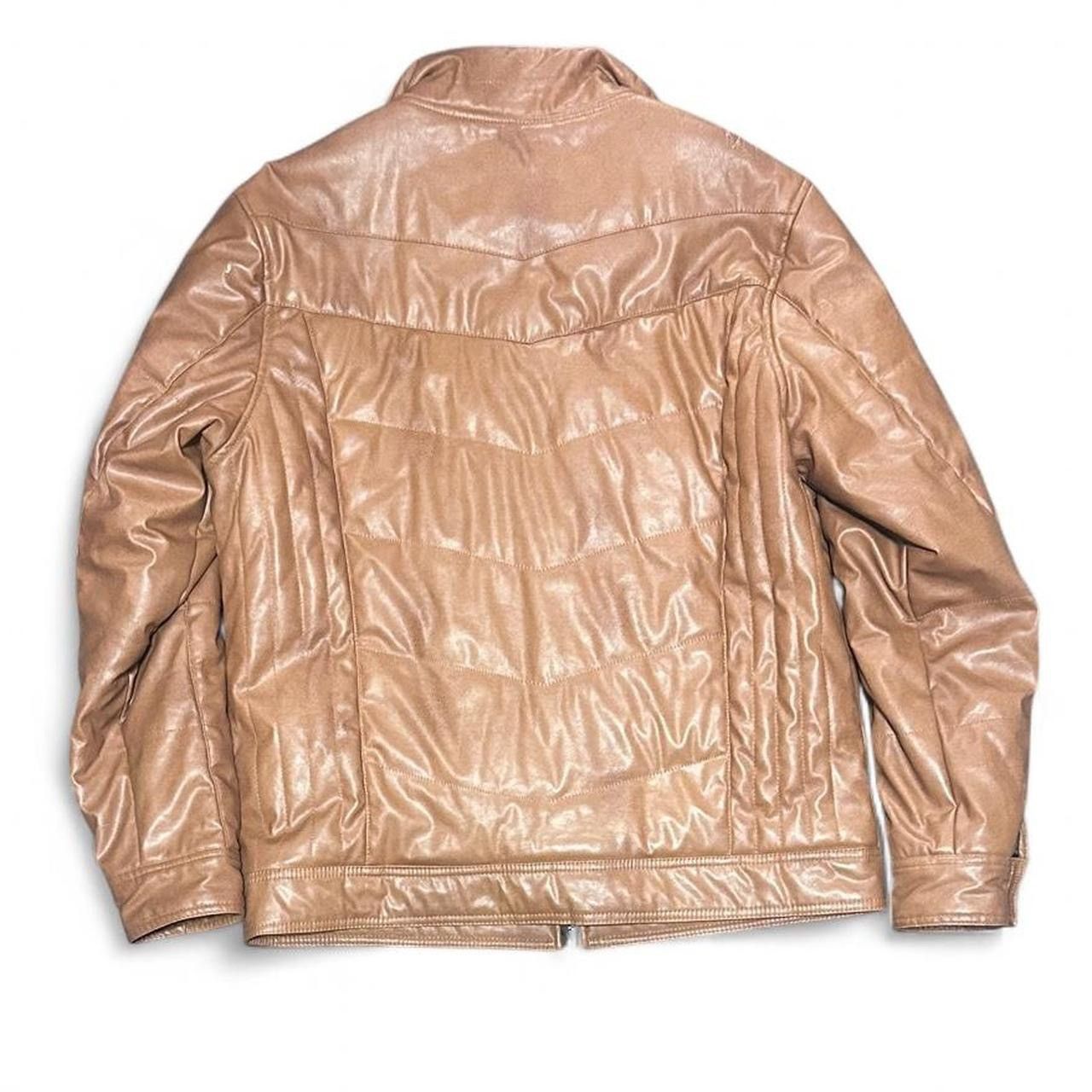 Japanese Brand Asnas Bondage Leather Puffer Jacket Size US L / EU 52-54 / 3 - 3 Thumbnail