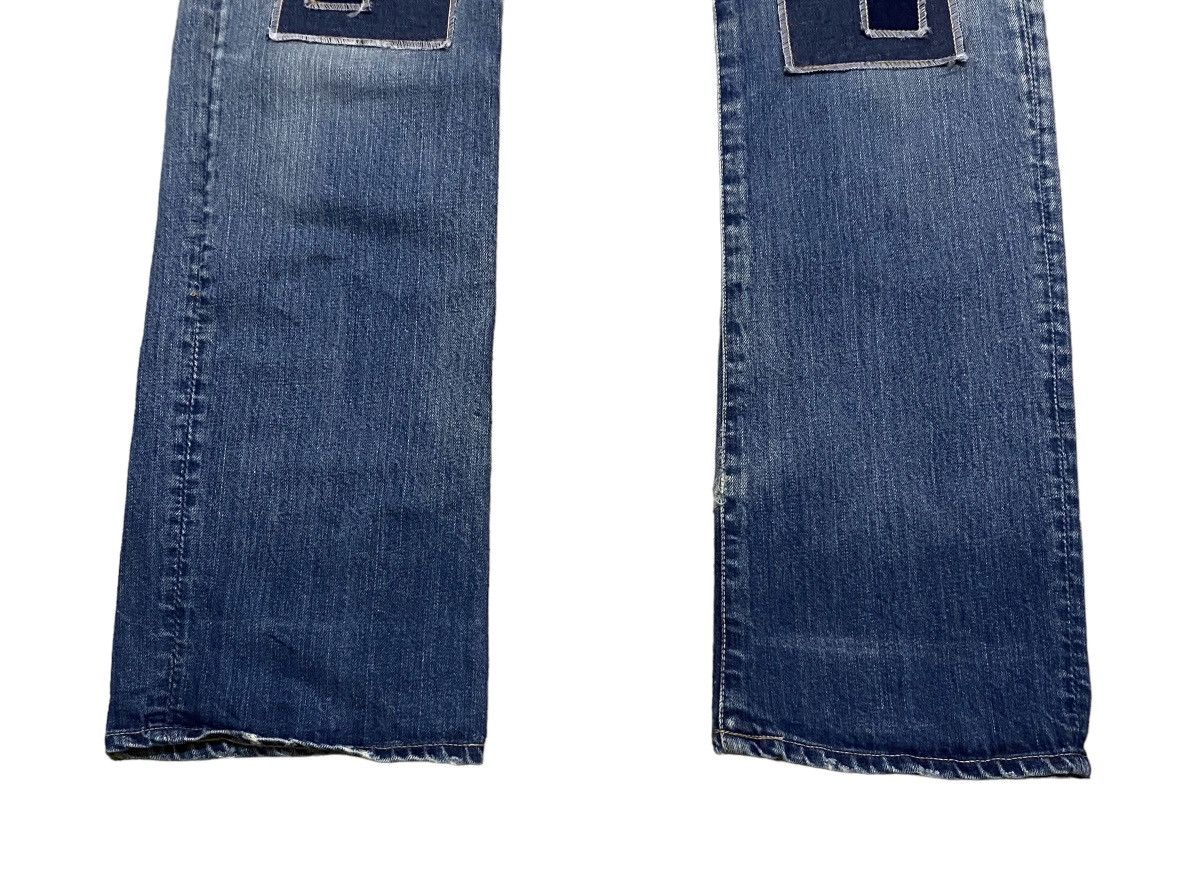 Designer × Japanese Brand × Vintage Rare Vintage Japanese Brand Canton Patchwork Jeans 2000s Size US 34 / EU 50 - 5 Thumbnail