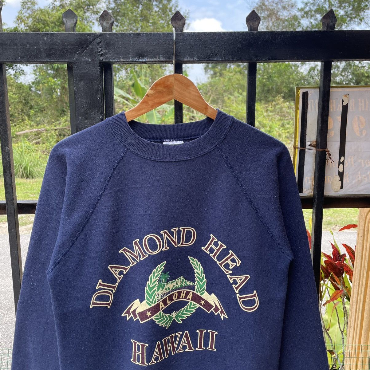 Vintage 🔥Vintage 90s Diamond Head Hawaii Big Logo Jumper Sweatshirts Size US S / EU 44-46 / 1 - 4 Thumbnail