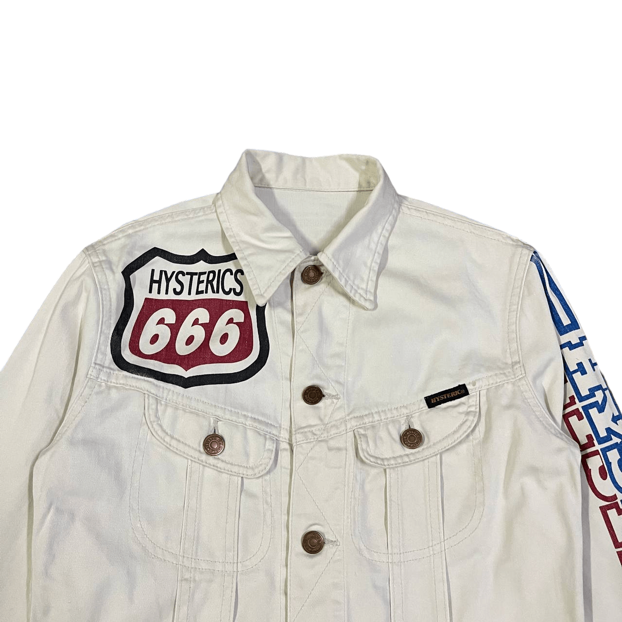 Hysteric Glamour Vintage 90's Hysteric Glamour Rock N Roll Denim Jacket Size US S / EU 44-46 / 1 - 7 Thumbnail