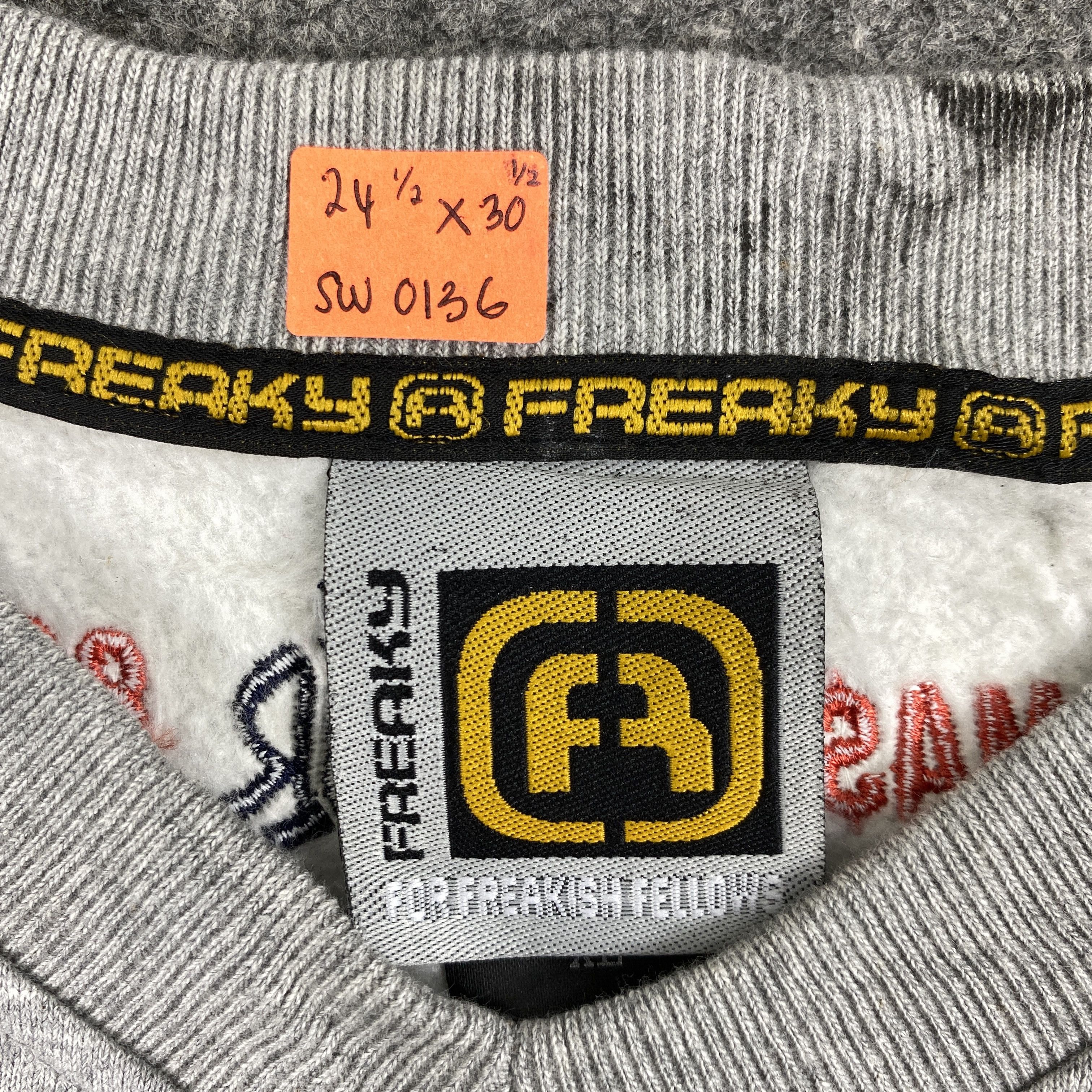 Japanese Brand Vintage Freaky Sweatshirt Sleeveless - SW0136 Size US L / EU 52-54 / 3 - 4 Thumbnail