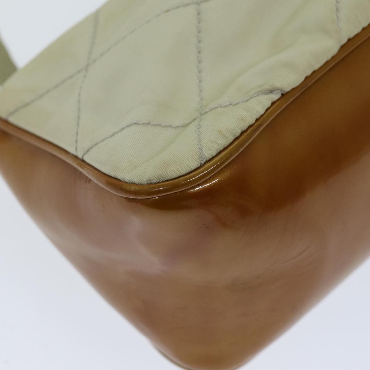 Prada PRADA Shoulder Bag Nylon Enamel Beige Brown Size ONE SIZE - 16 Thumbnail