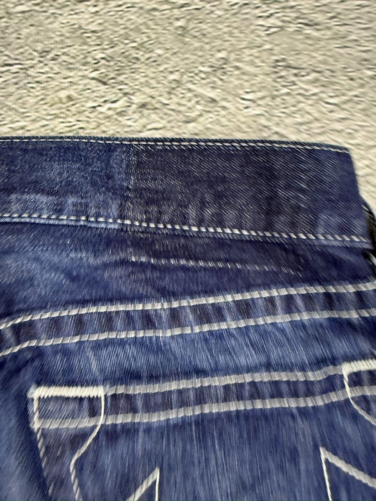 True Religion True Religion jeans blue white stitching straight Y2K Size US 31 - 5 Thumbnail